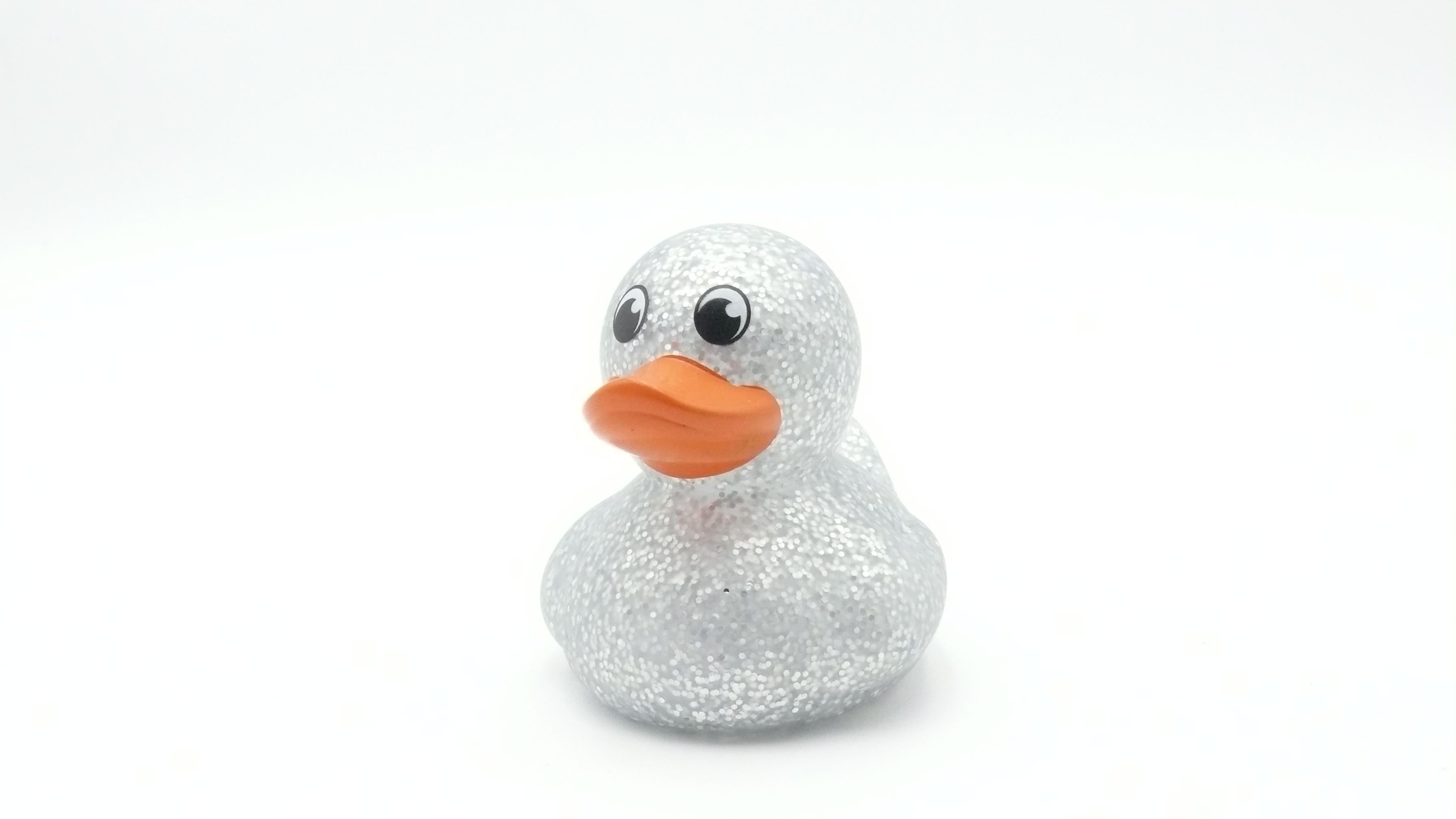 Badeente - Glitter, silber
