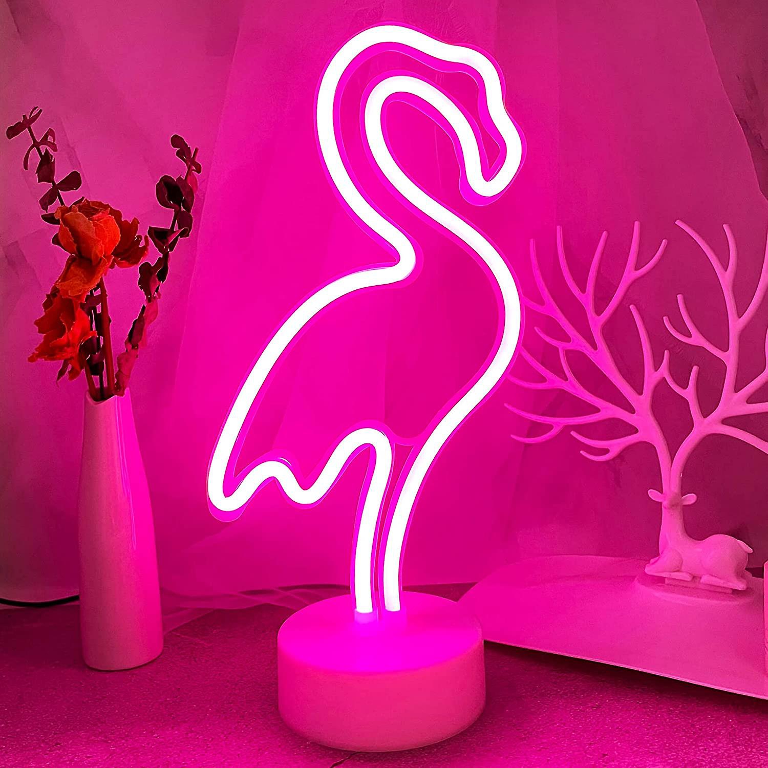 LED Lampe in Neonoptik - Flamingo Pink 