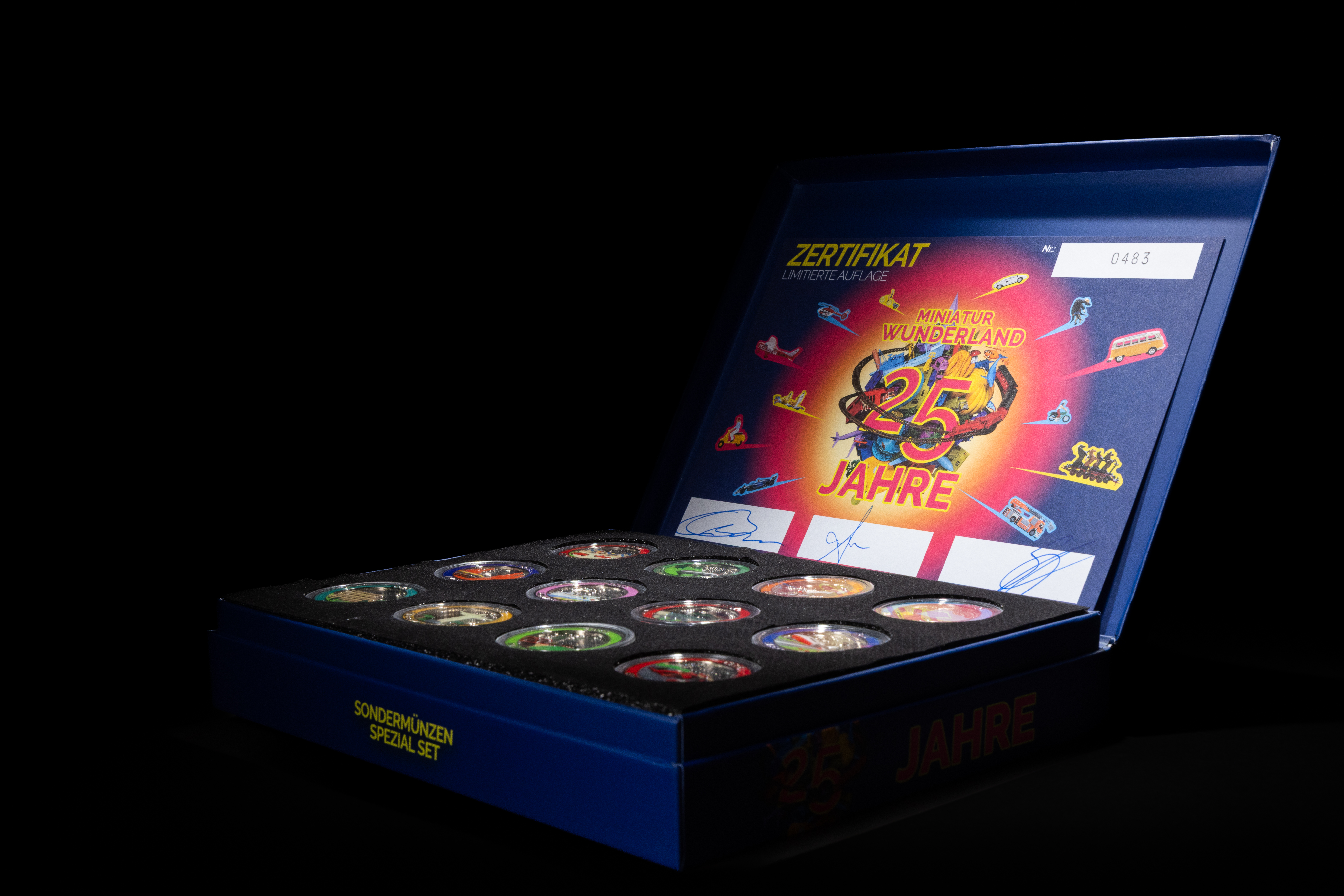 Anniversary Coin Set – "25 Years Miniatur Wunderland" – limited, numbered & hand-signed