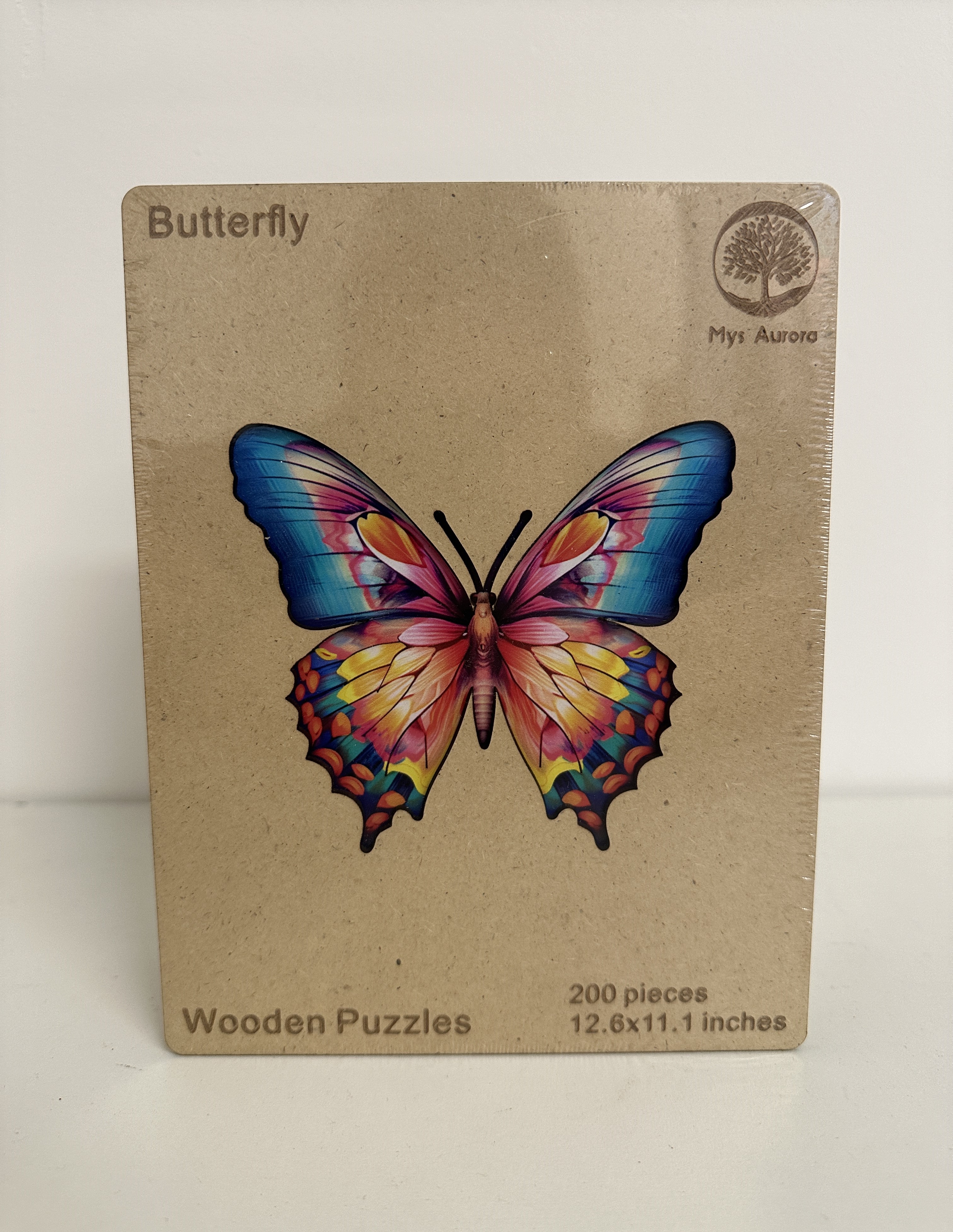 Wooden Puzzle – Butterfly – 200 Pieces