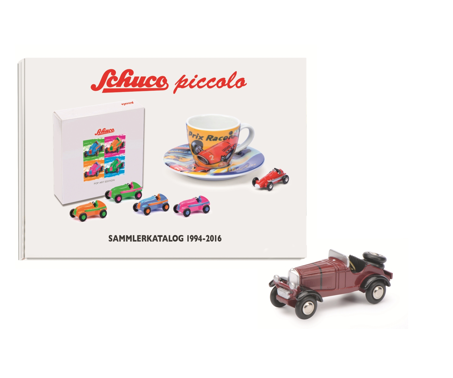 Schuco 450607300 PiccoloSet Sammlerkatalog 1994–2016 mit Mercedes-Benz SSK/L 