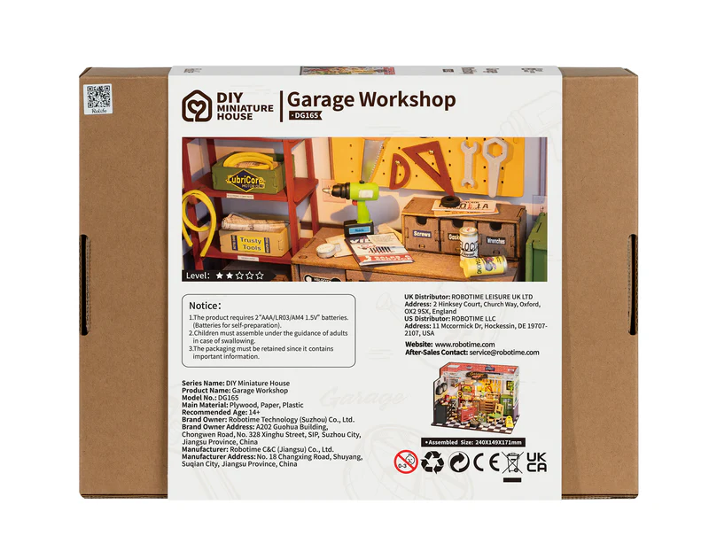 Holzhaus Garage Workshop DG165 Robotime