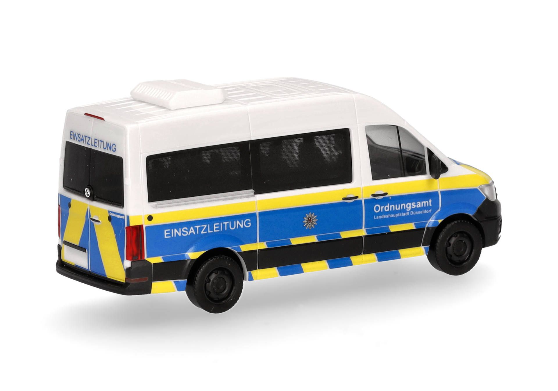 Herpa 097659 VW Crafter Bus Hochdach "Ordnungsamt Düsseldorf ELW" (Nordrhein-Westfalen/Düsseldorf) 1:87