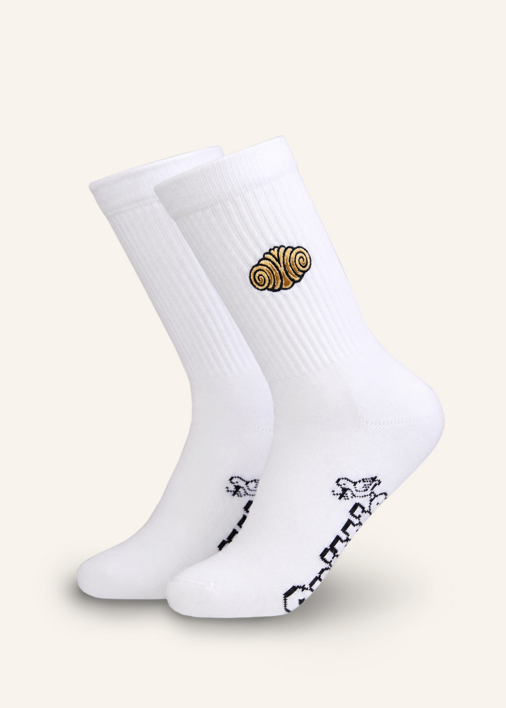 Socken - Franzbrötchen (weiß)