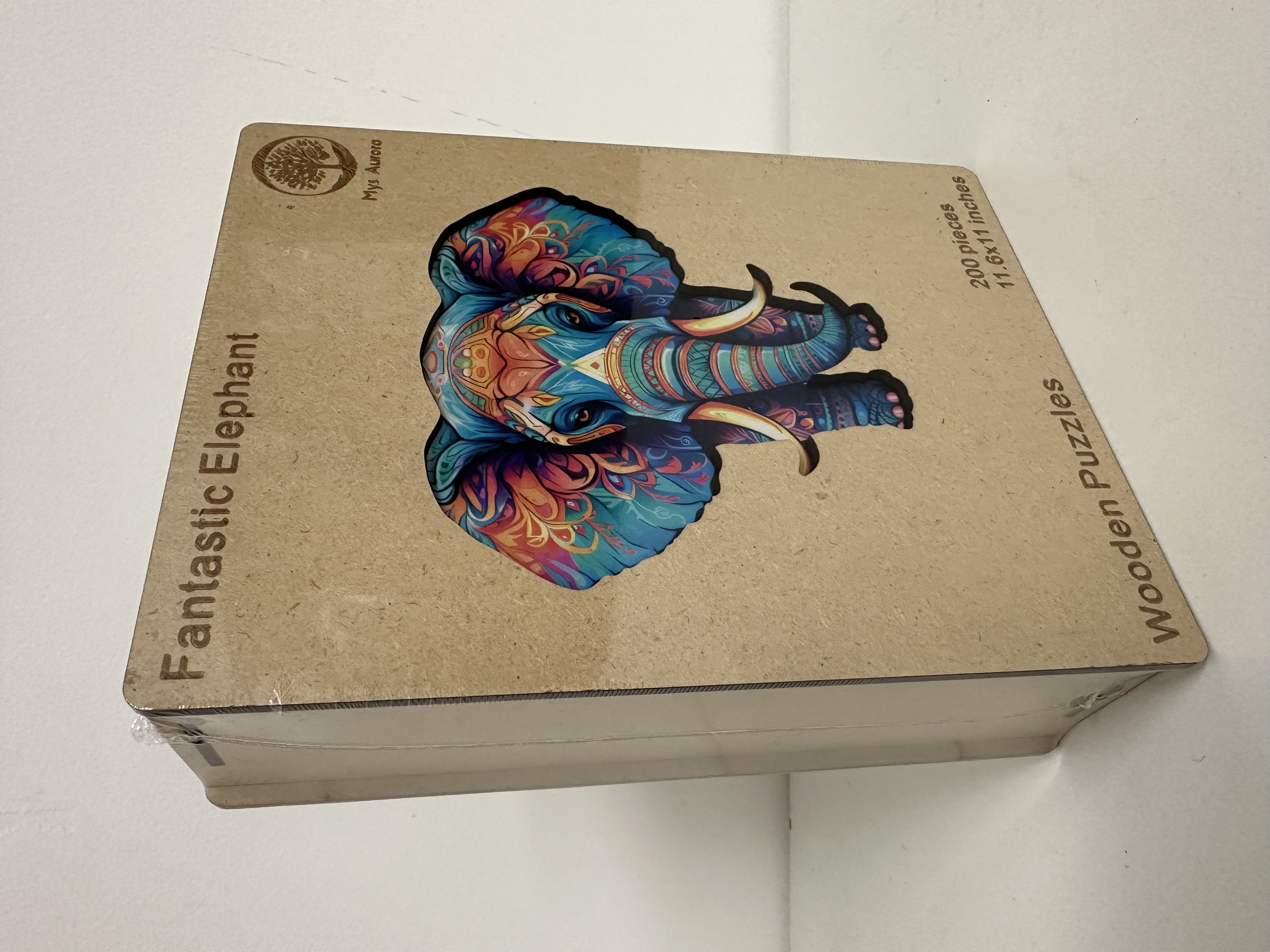 Wooden Puzzle – Elephant “Fantastic Elephant” – 200 Pieces
