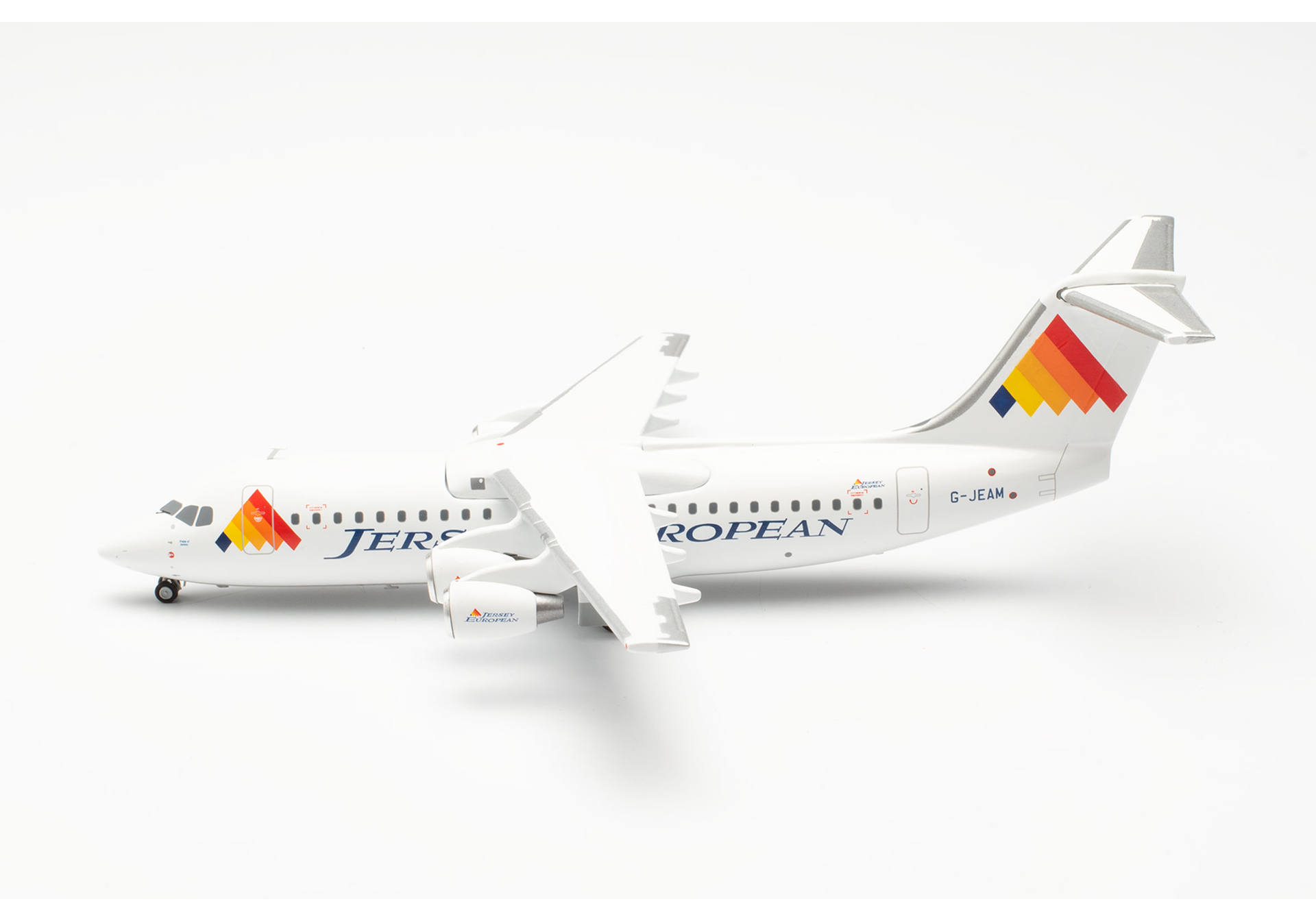 Herpa 572828 Jersey European British Aerospace BAe 146-300 – G-JEAM "Pride of Jersey" 1:200