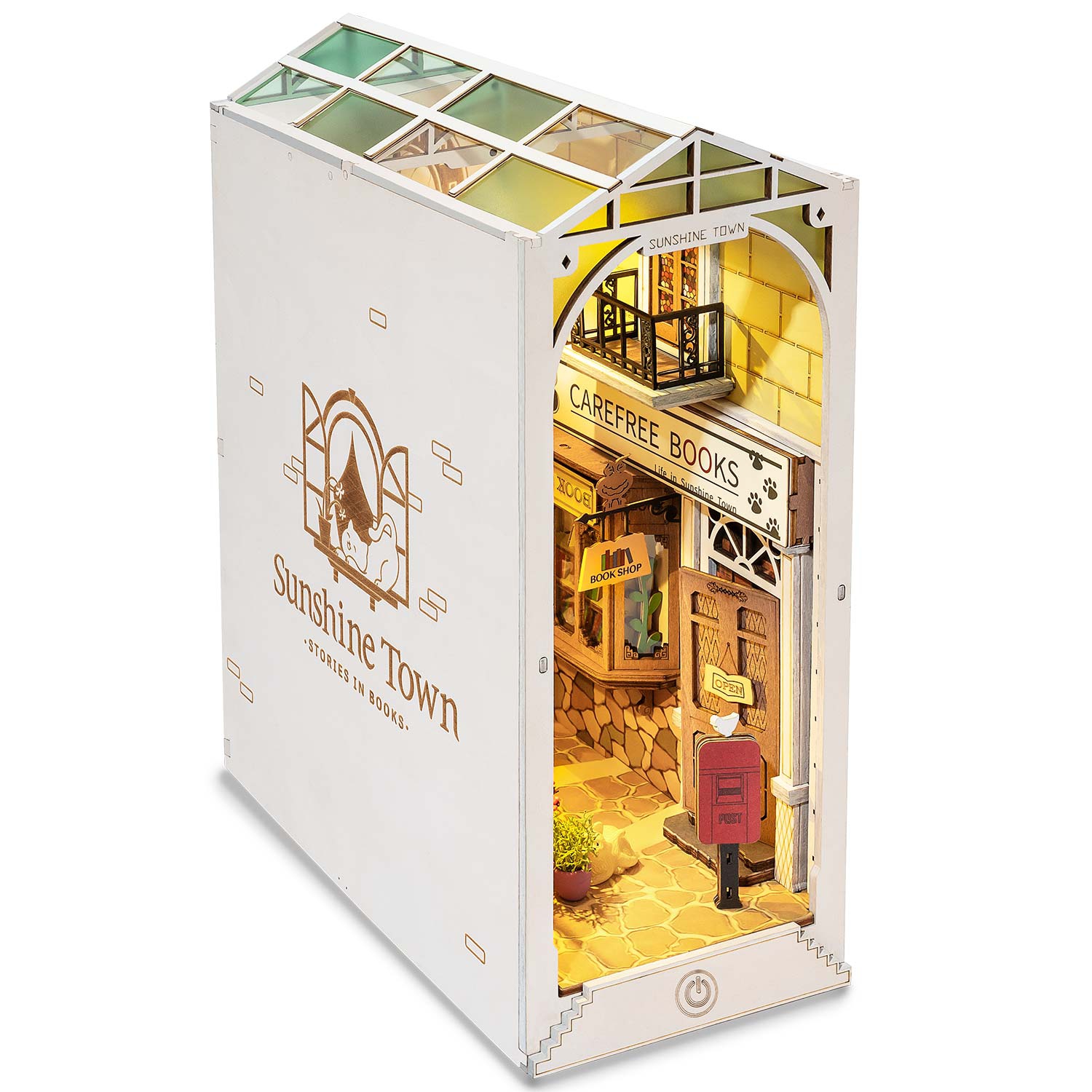Holzbausatz / Book Nook - Sunshine Town - TGB02