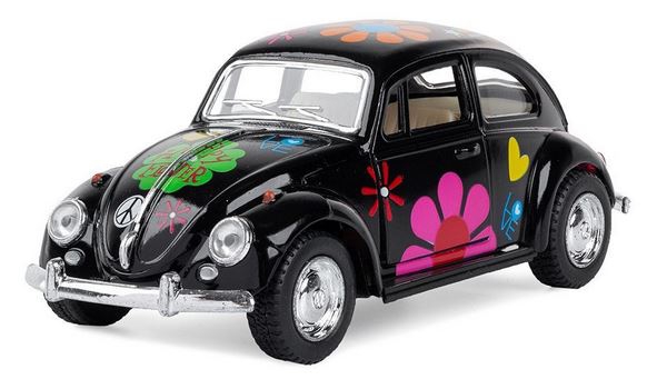 KINSMART 1967 Volkswagen Käfer Flower - Diverse Farben 1:32