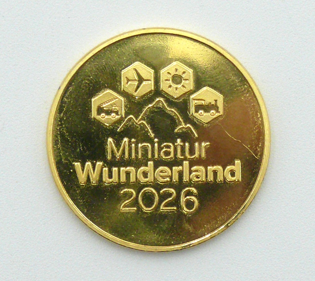 Miniatur Wunderland Münze 2026 "Logo"