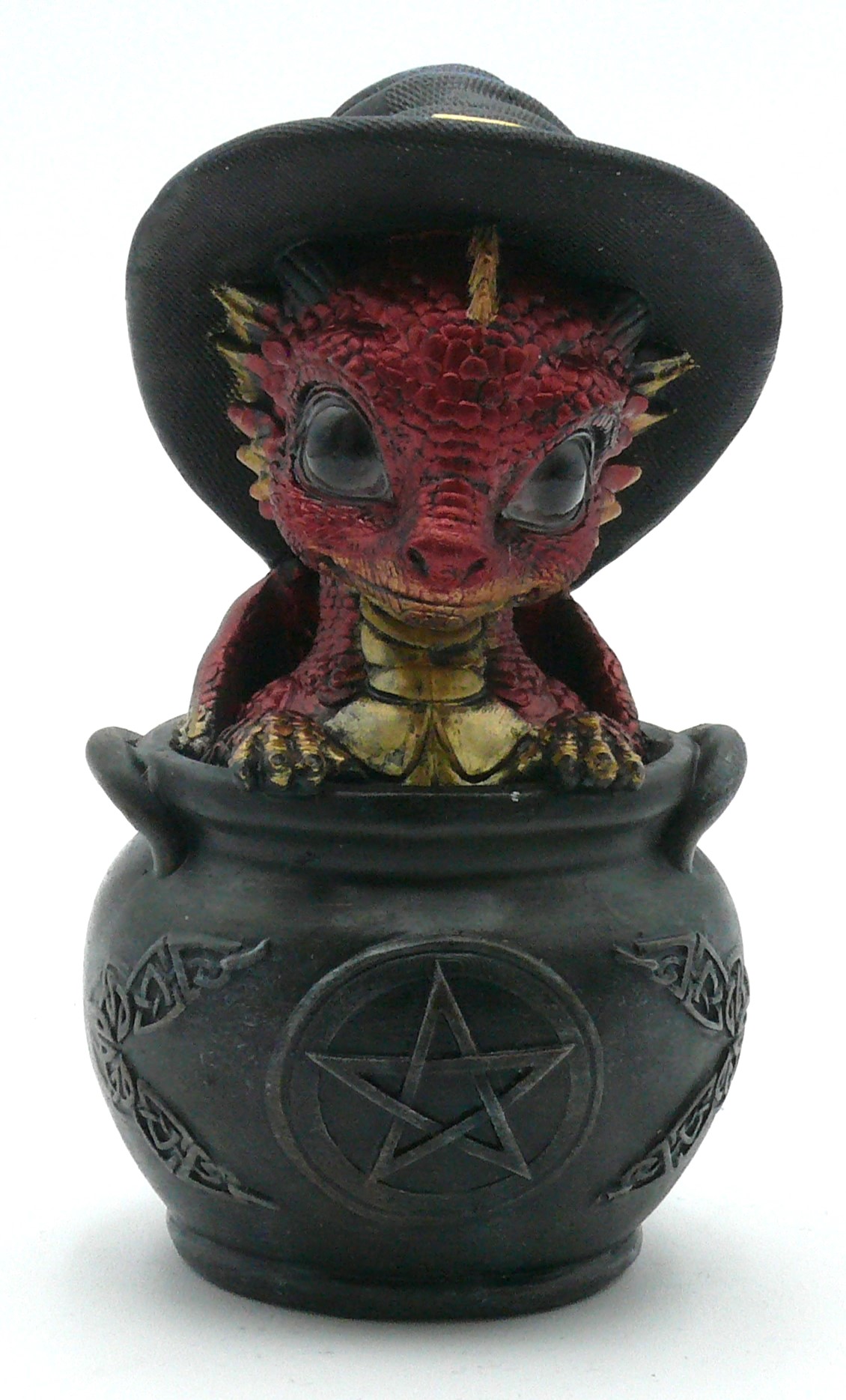 Dragon Peeking Out of a Cauldron