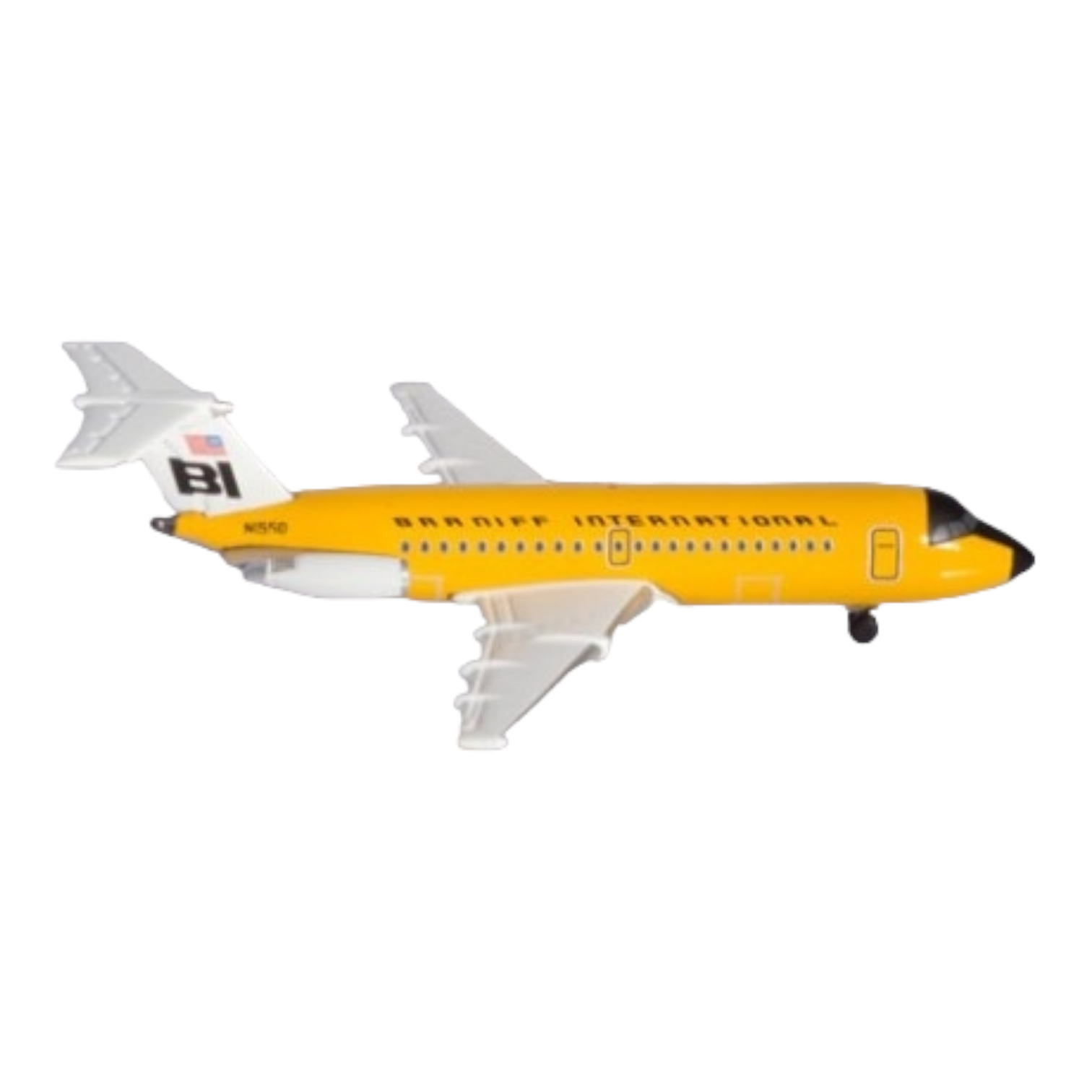 Herpa 533003 BAC 1-11-200 Braniff International "Jelly bean Ochre" 1:500