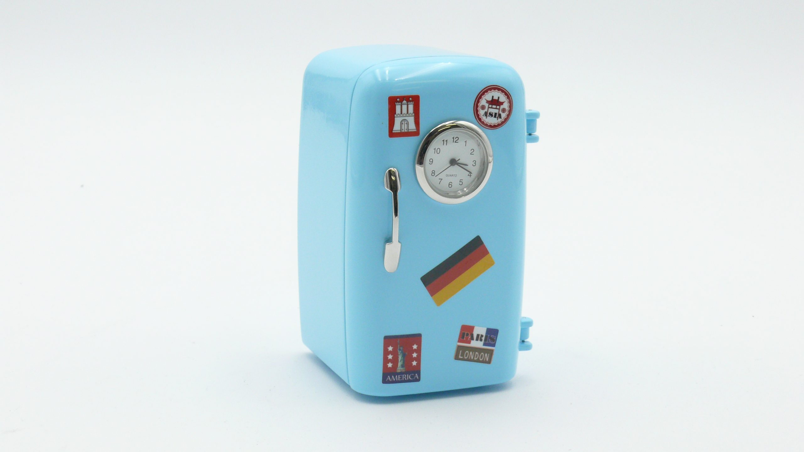 Blue Fridge Miniature Clock