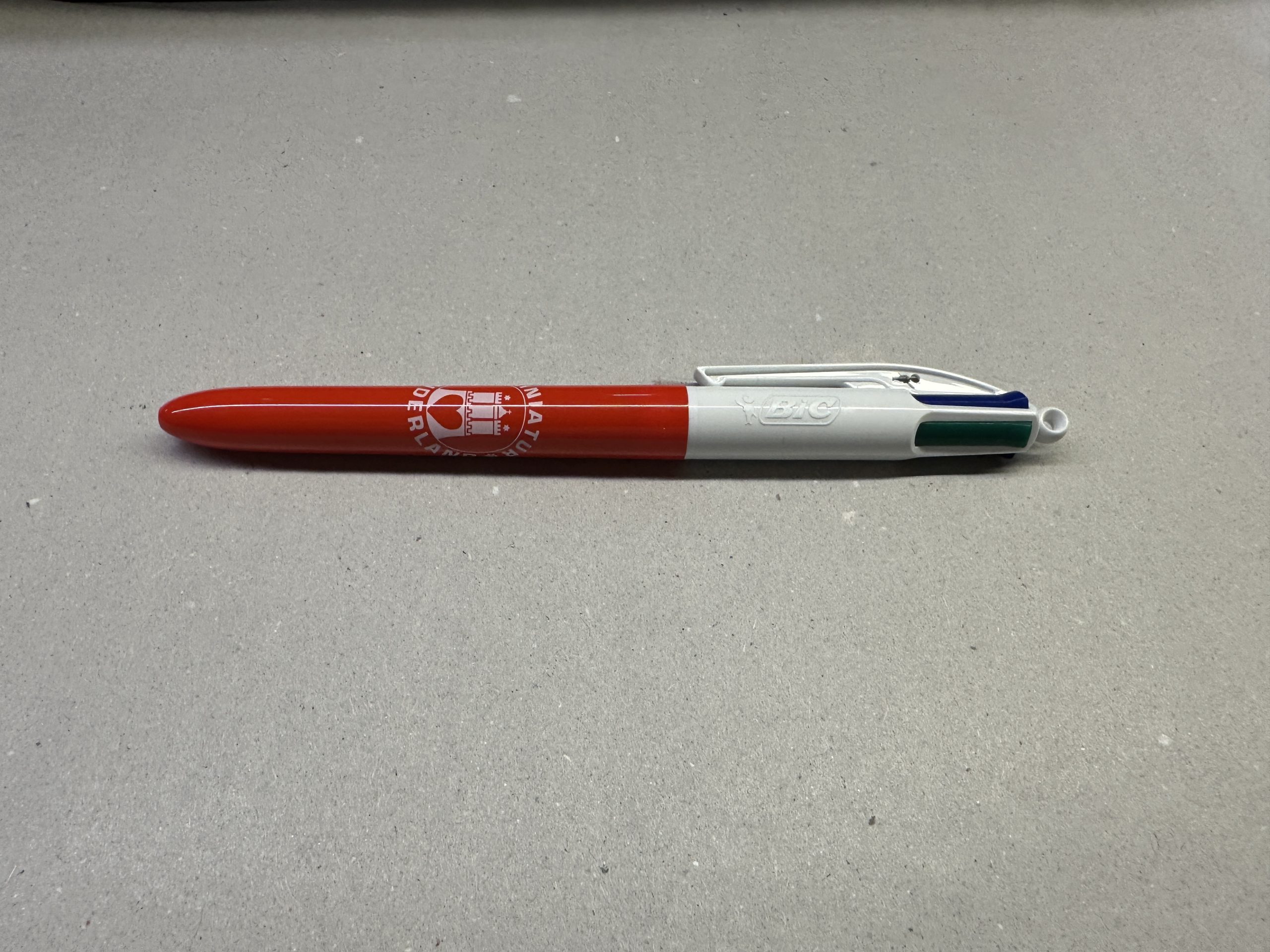 BIC "4 COLOURS" Multicolor Ballpoint Pen, Red