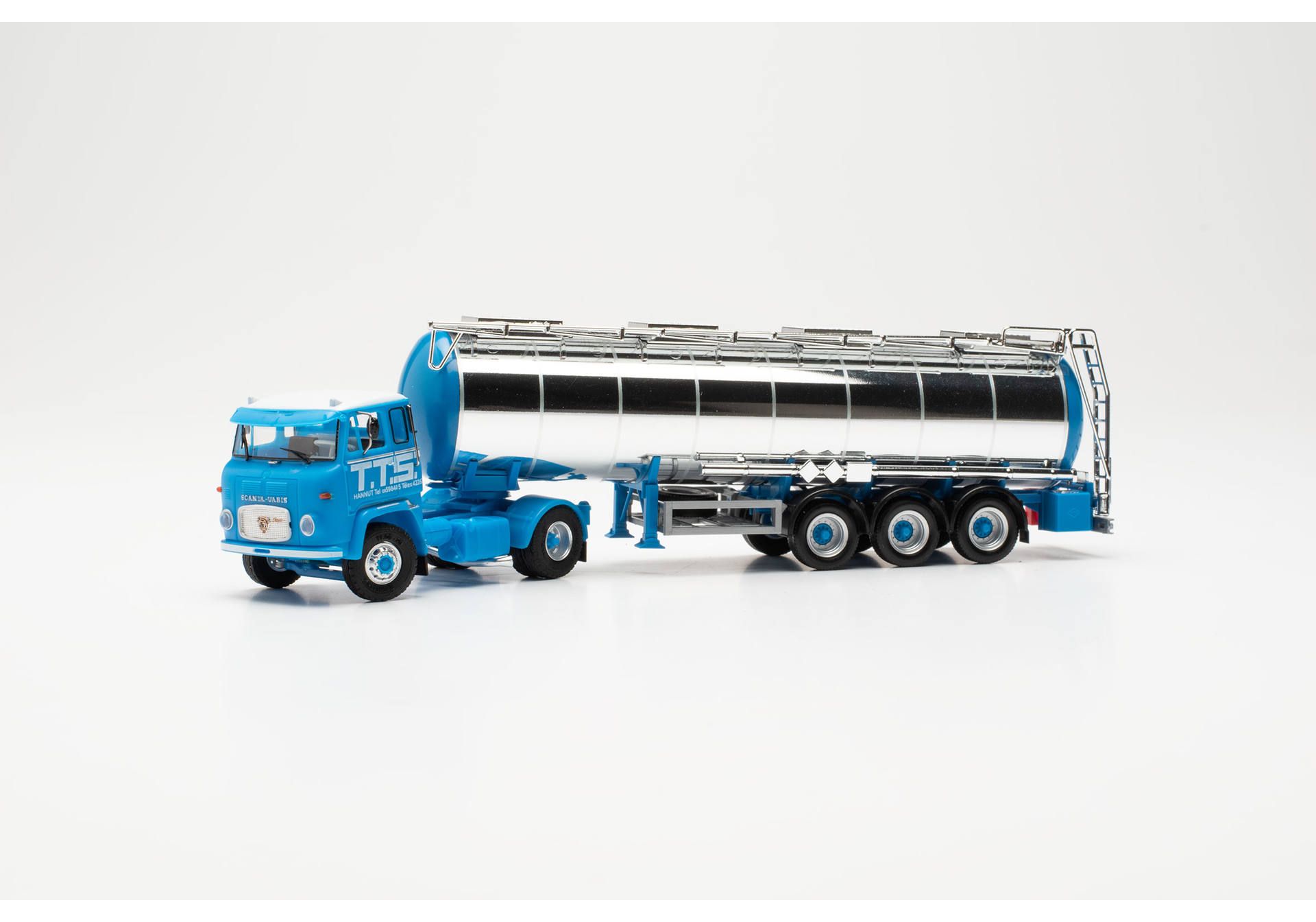 Herpa 87MBS026130 Scania LB 76 Tractor-Semitrailer "TTS" (Belgien/Hannut) 1:87