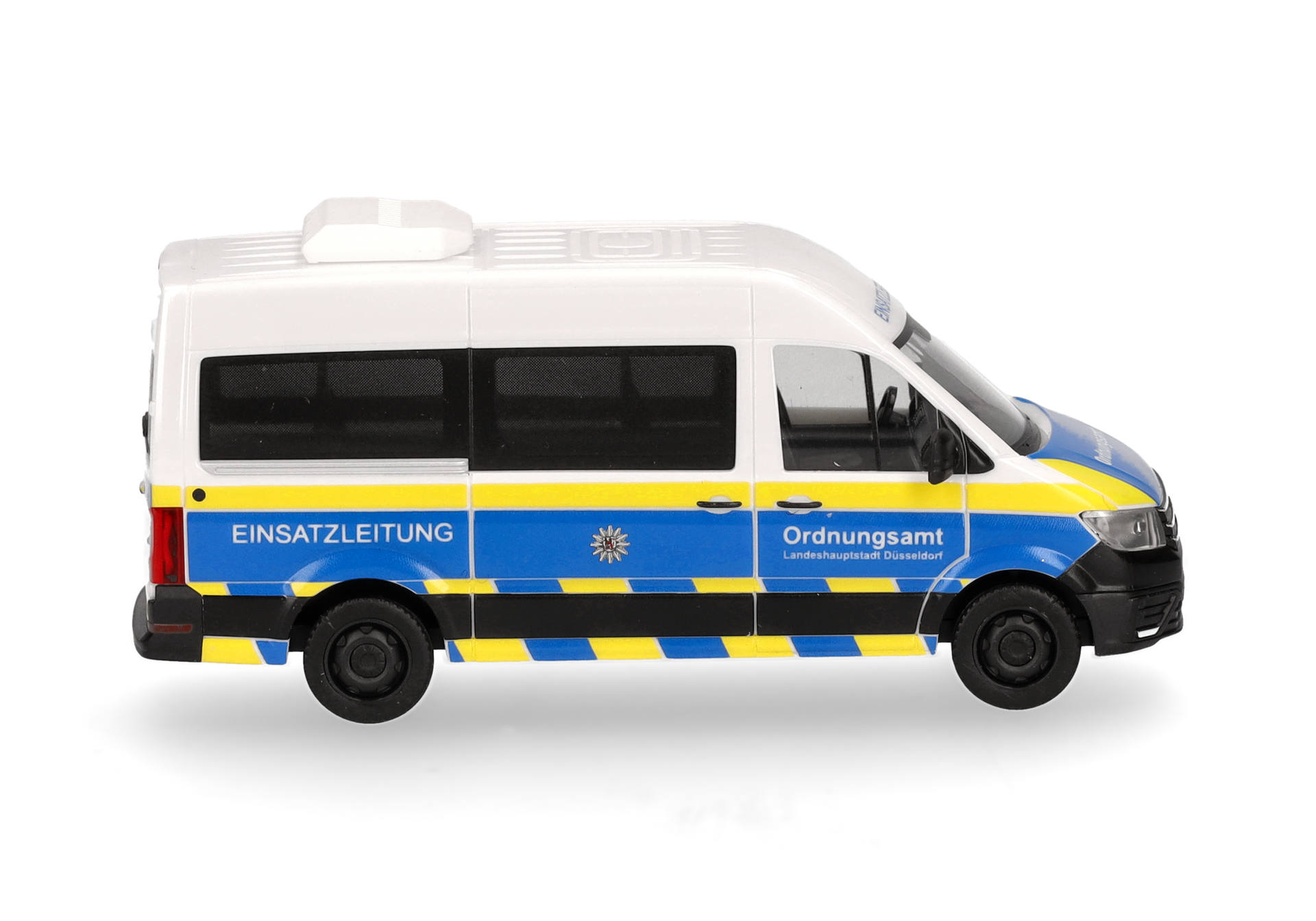 Herpa 097659 VW Crafter Bus Hochdach "Ordnungsamt Düsseldorf ELW" (Nordrhein-Westfalen/Düsseldorf) 1:87