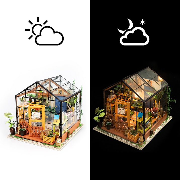 Model Kit – Cathy's Flower House – DG104 by Robotime