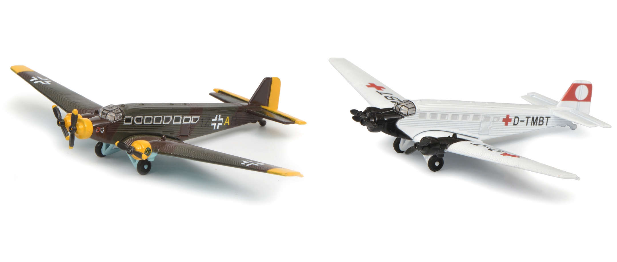 Schuco 403551694 Set Junkers JU 52/3m Luftwaffe & Sanitätsbereitschaft 1:250
