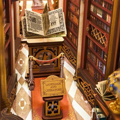 Wooden Model Kit / Book Nook – Library of Wonders – TGB16 by Robotime