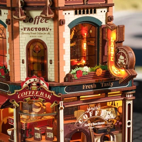 Holzbausatz - Dream Coffee Factory - EAB02 von Robotime