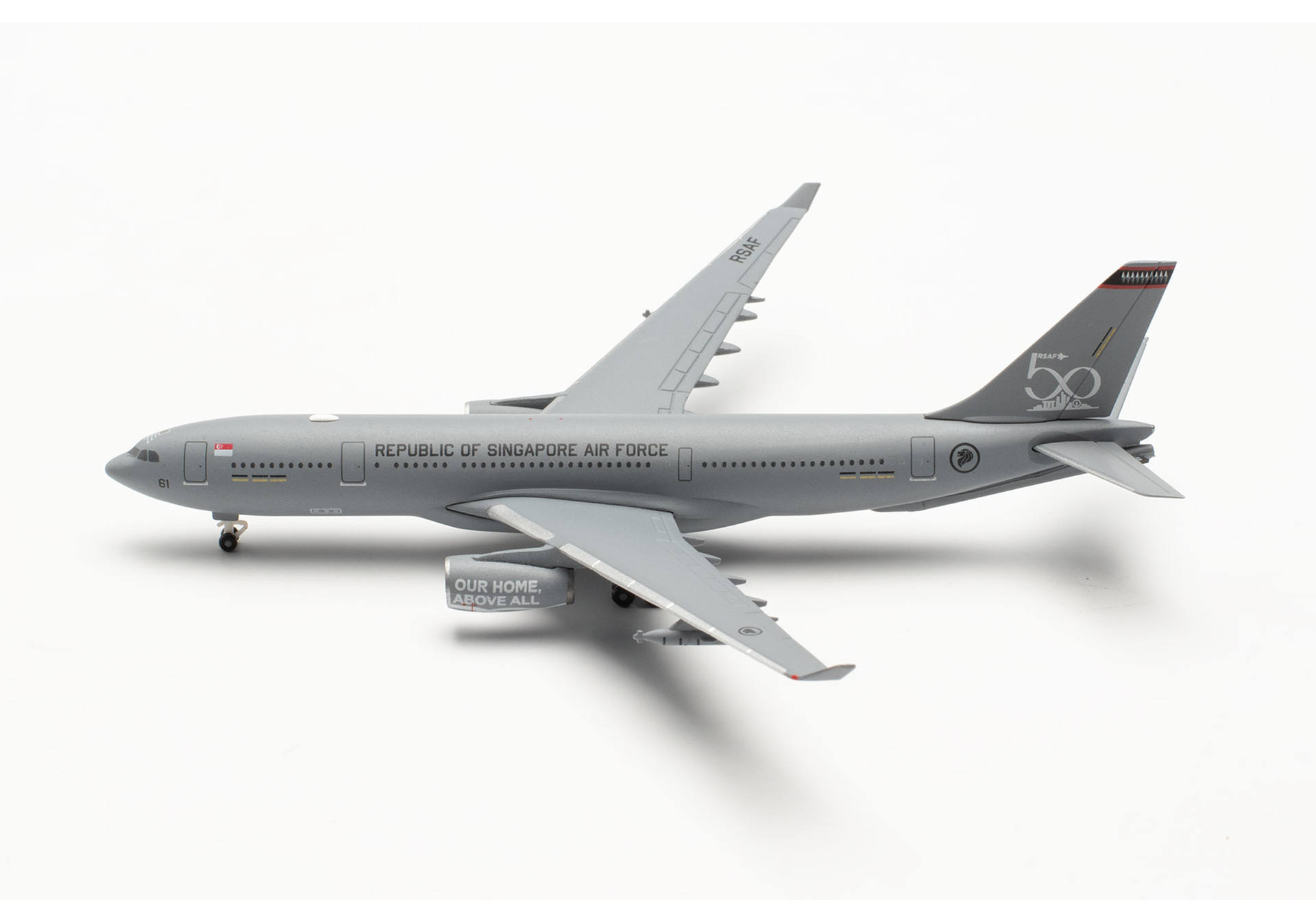 Herpa 536745 Republic of Singapore Air Force Airbus A330 MRTT “RSAF 50 years” 1:500