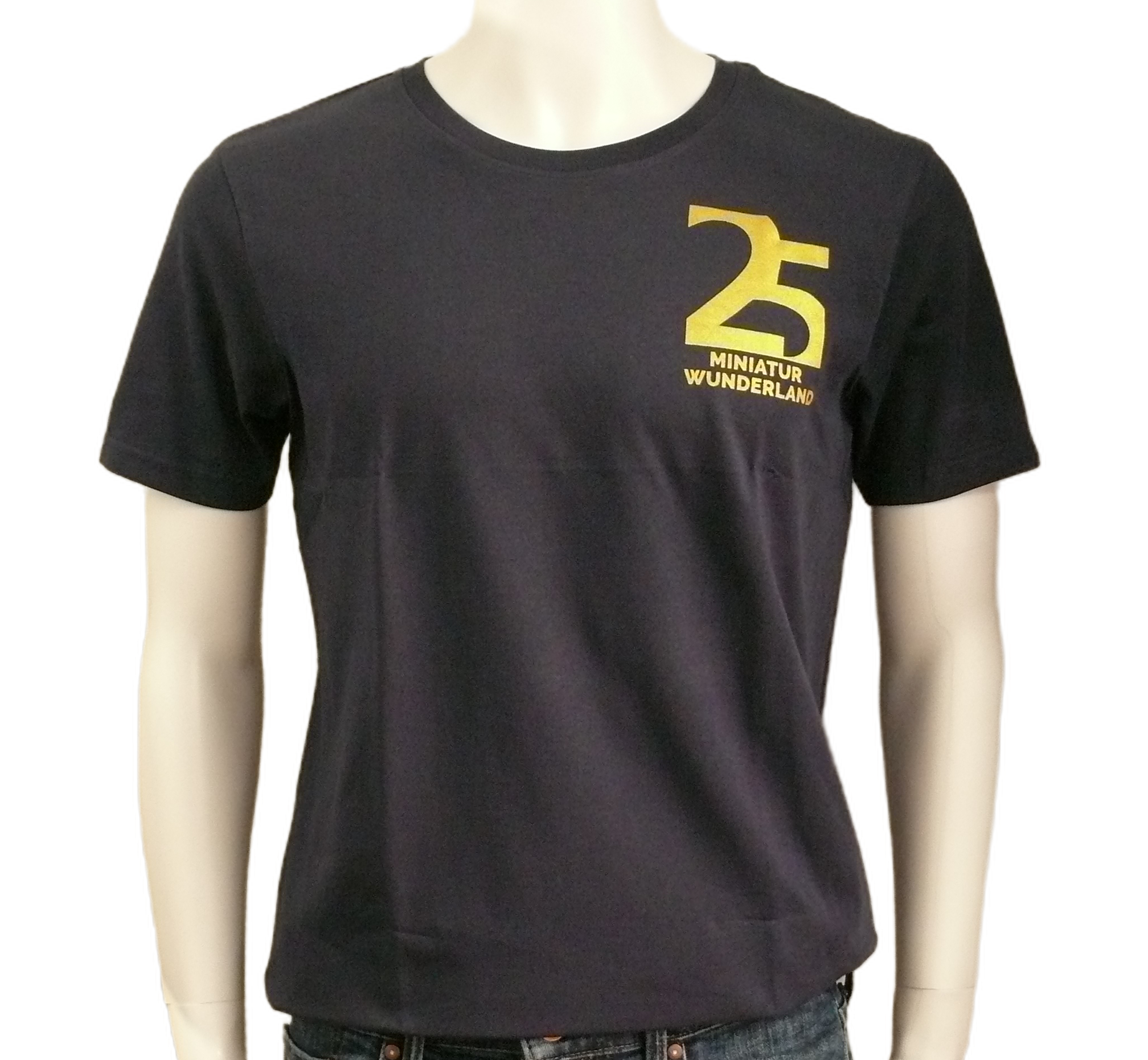T-Shirt - 25 Jahre Miniatur Wunderland - Signet klein, blau