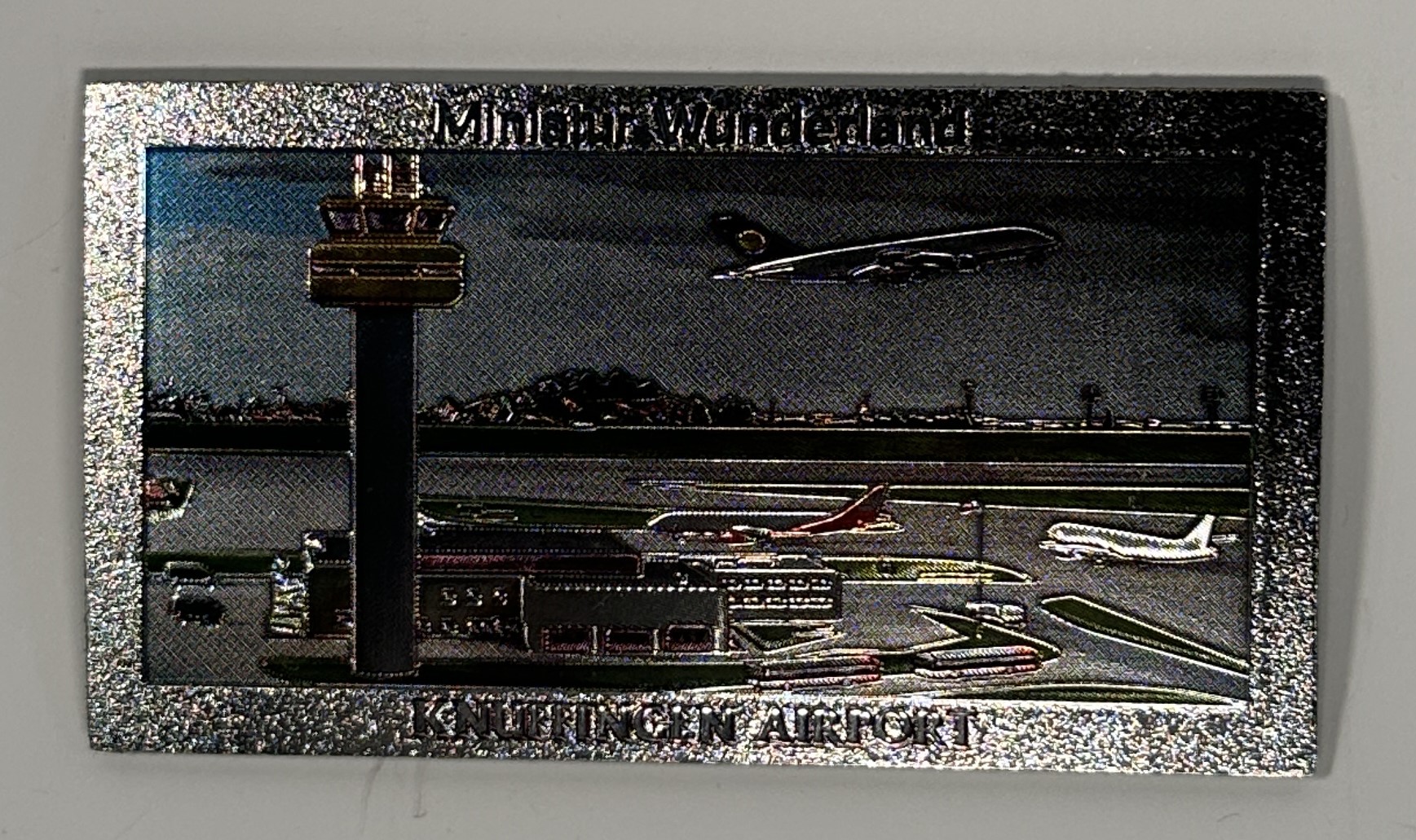 Magnet with Metallic Foil - Knuffingen Airport with Tower