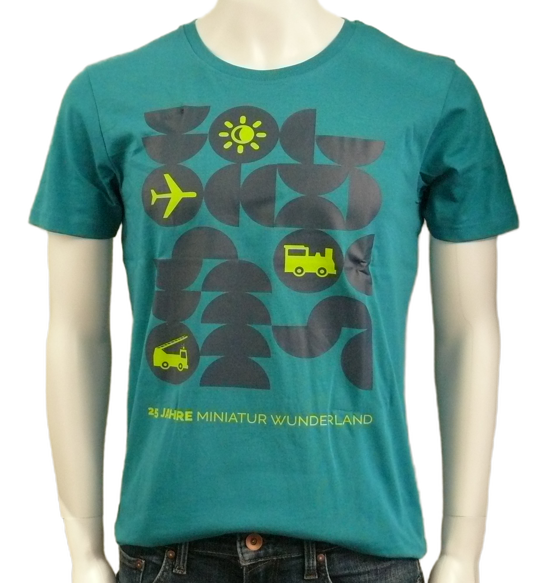 T-Shirt - 25 Jahre Miniatur Wunderland - Icons, grün