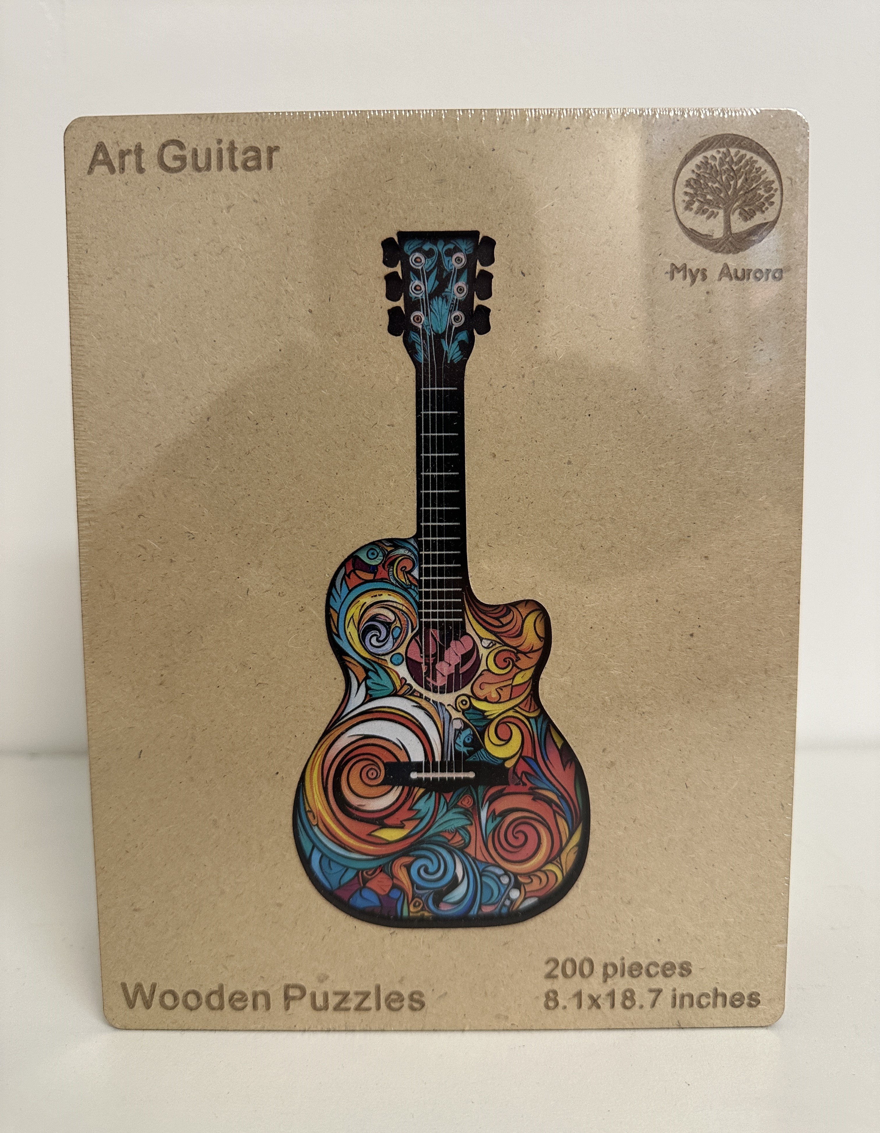 Wooden Puzzle – Guitar “Art Guitar” – 200 Pieces
