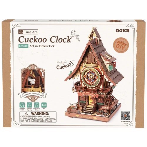 Holzbausatz - Kuckucksuhr - LC901C von Robotime
