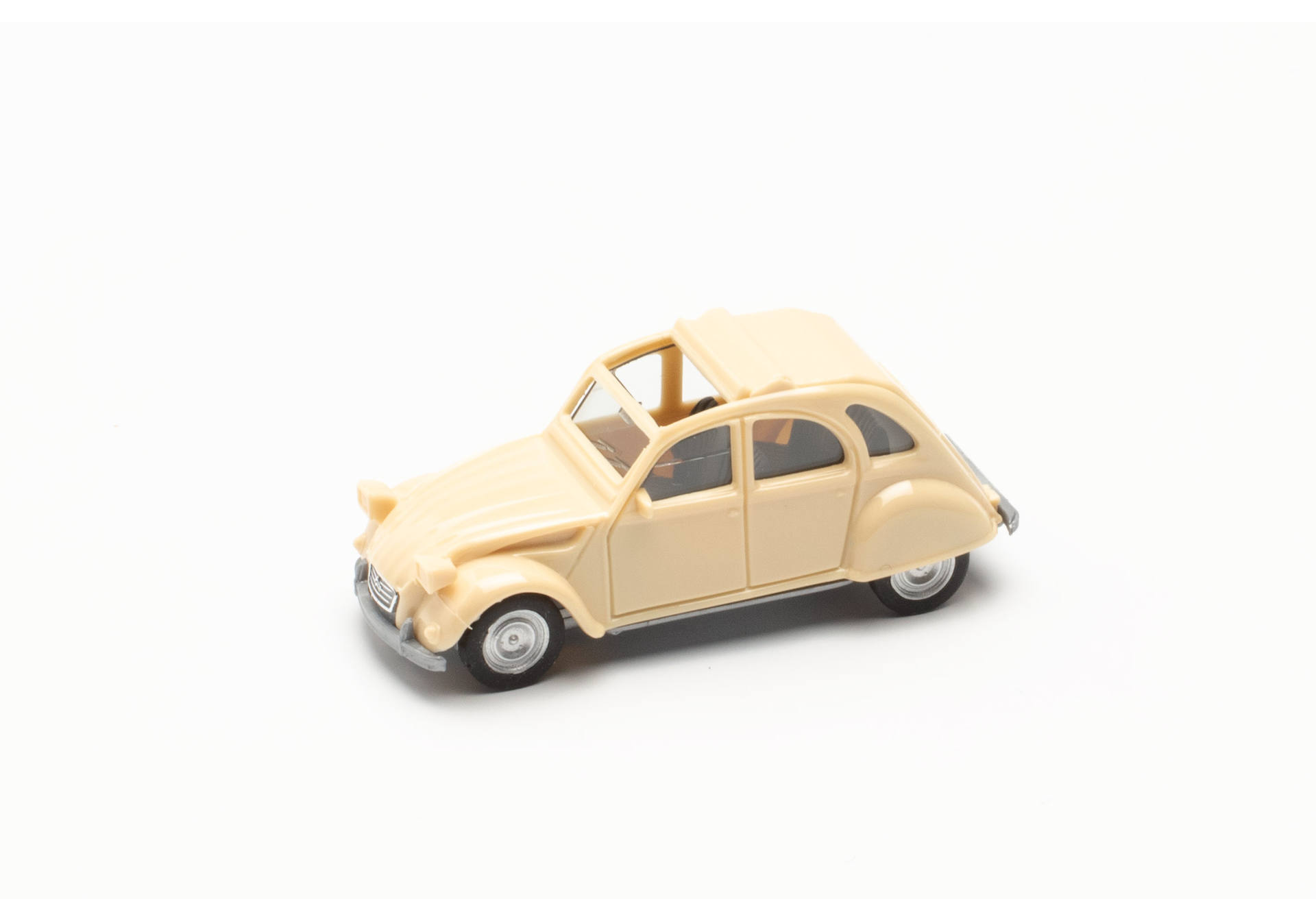 Herpa 020824-007 Citroen 2 CV Rolldach offen, elfenbein 1:87