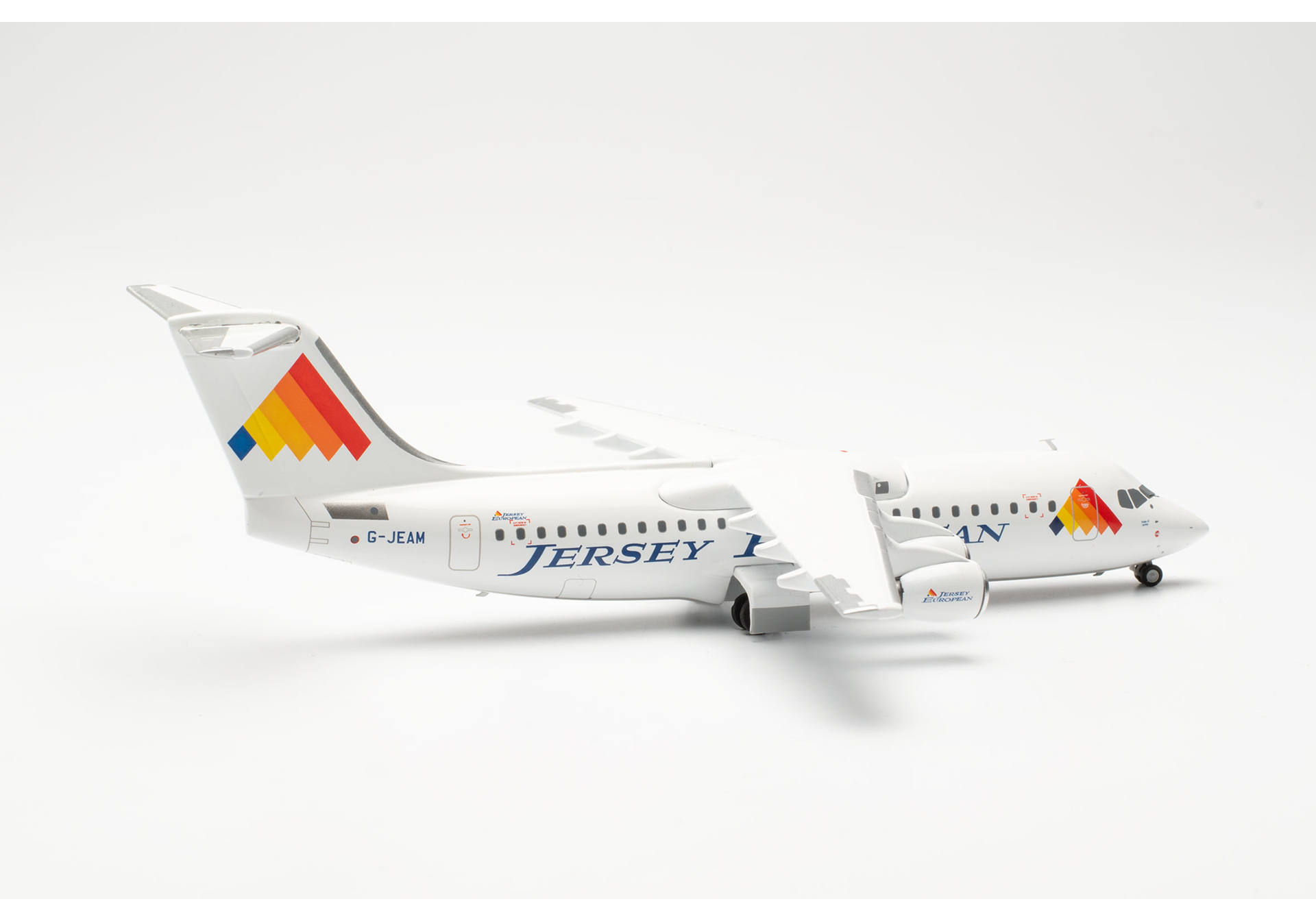 Herpa 572828 Jersey European British Aerospace BAe 146-300 – G-JEAM "Pride of Jersey" 1:200