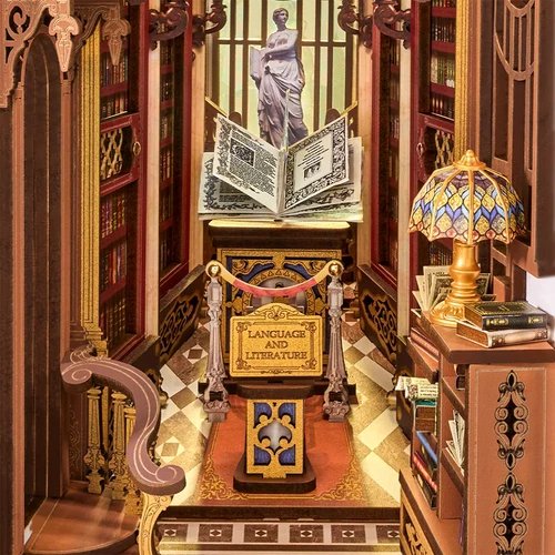 Wooden Model Kit / Book Nook – Library of Wonders – TGB16 by Robotime