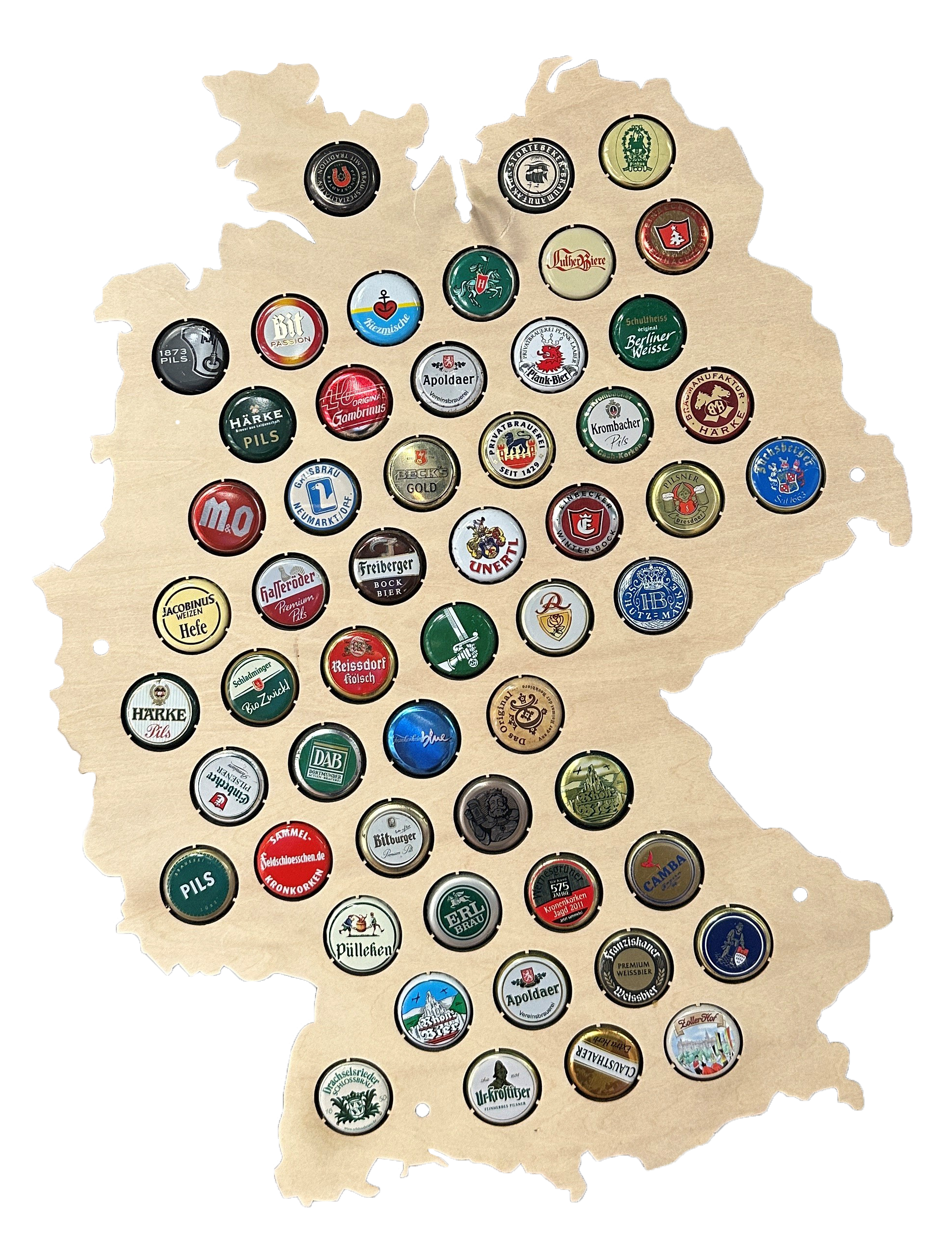 Bier / Kronkorken Karte Deutschland