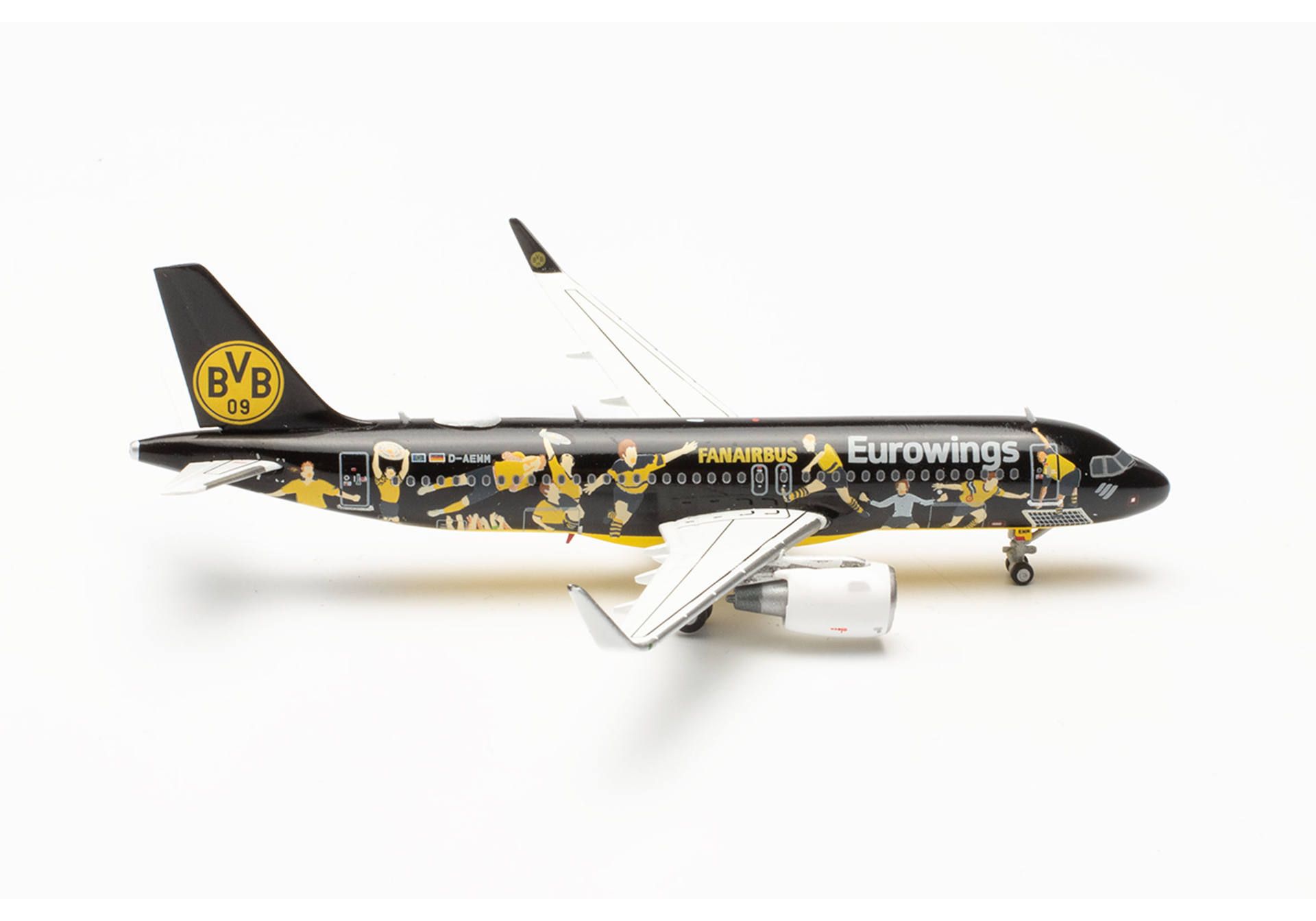 Herpa 562829 Eurowings Airbus A320 "BVB Fanairbus" – D-AEWM 1:400
