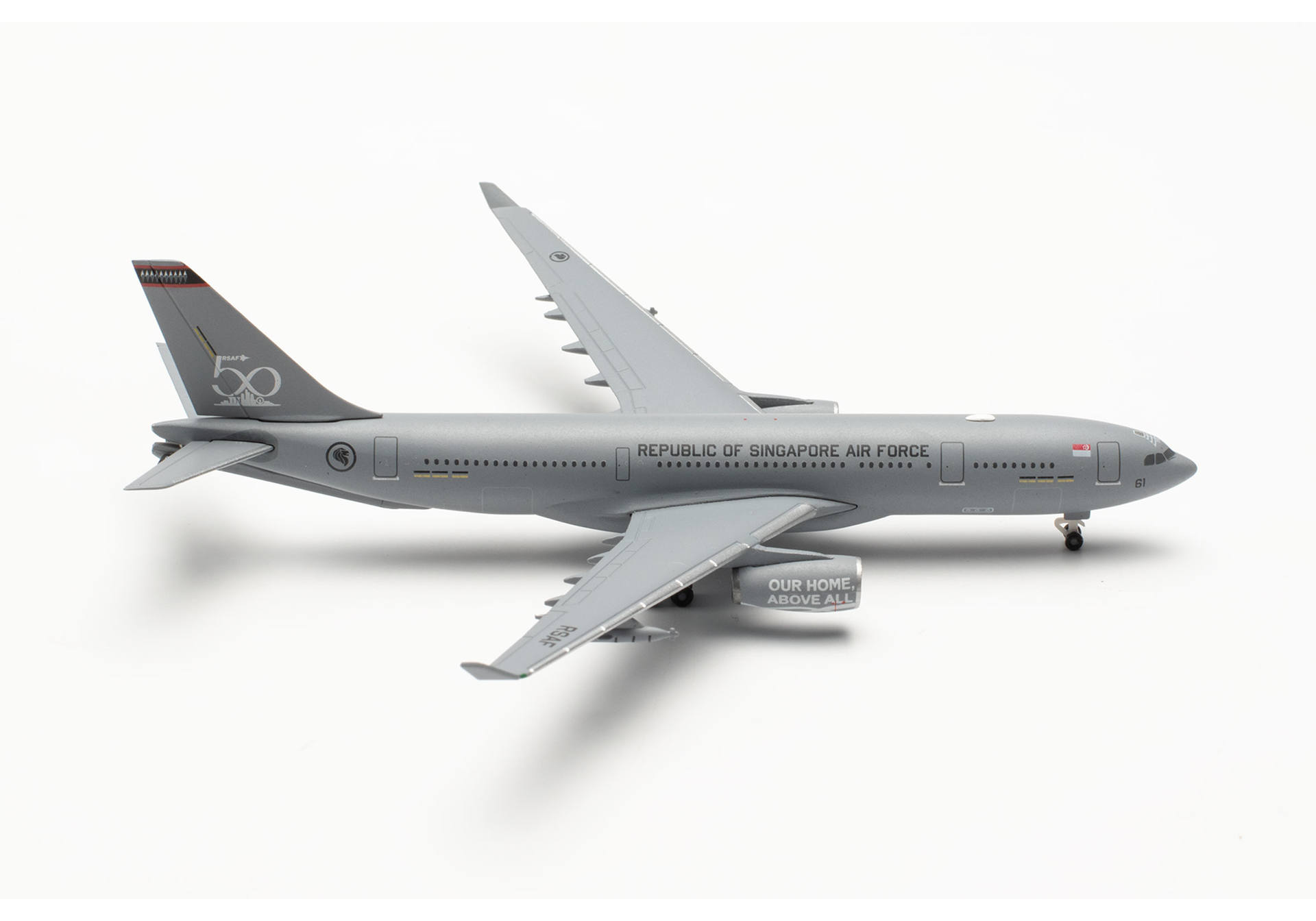 Herpa 536745 Republic of Singapore Air Force Airbus A330 MRTT “RSAF 50 years” 1:500