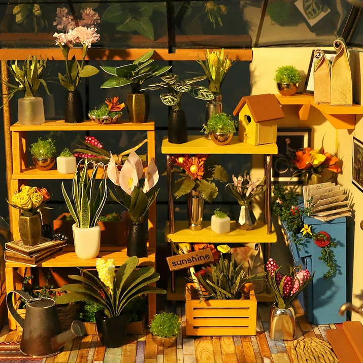 Model Kit – Cathy's Flower House – DG104 by Robotime