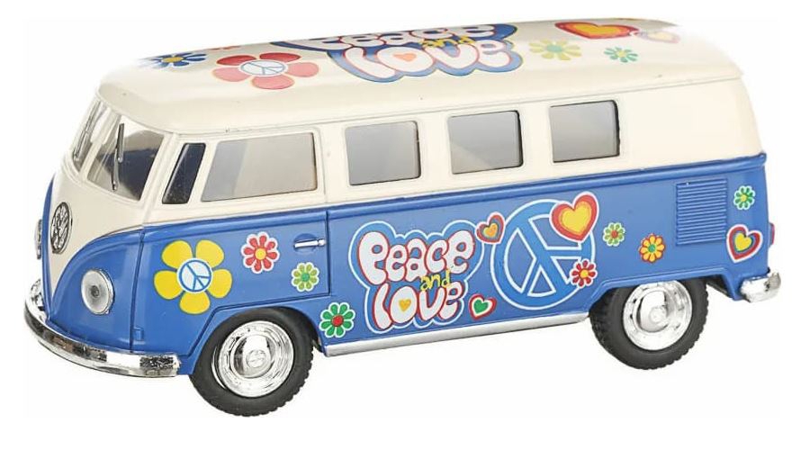 KINSMART 1962 VW Classical Bus Samba Ivory Top - Various Colors 1:32