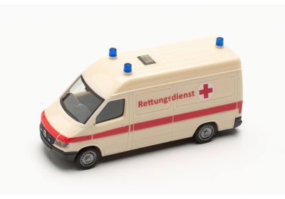 Herpa 097031 Mercedes Benz Sprinter `96 Rettungswagen „Rettungsdienst“ 1:87