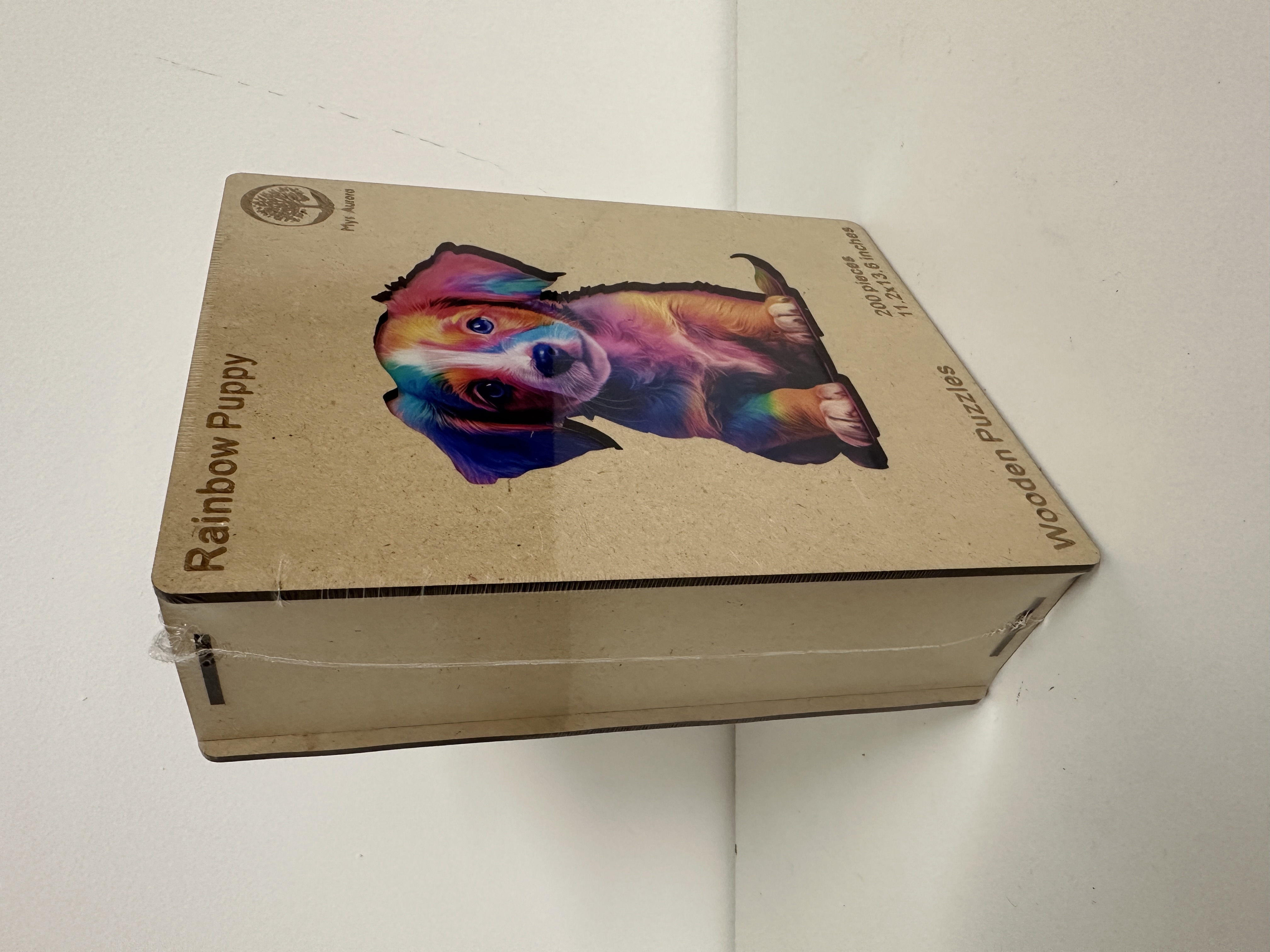 Wooden Puzzle – Dog “Rainbow Puppy” – 200 Pieces