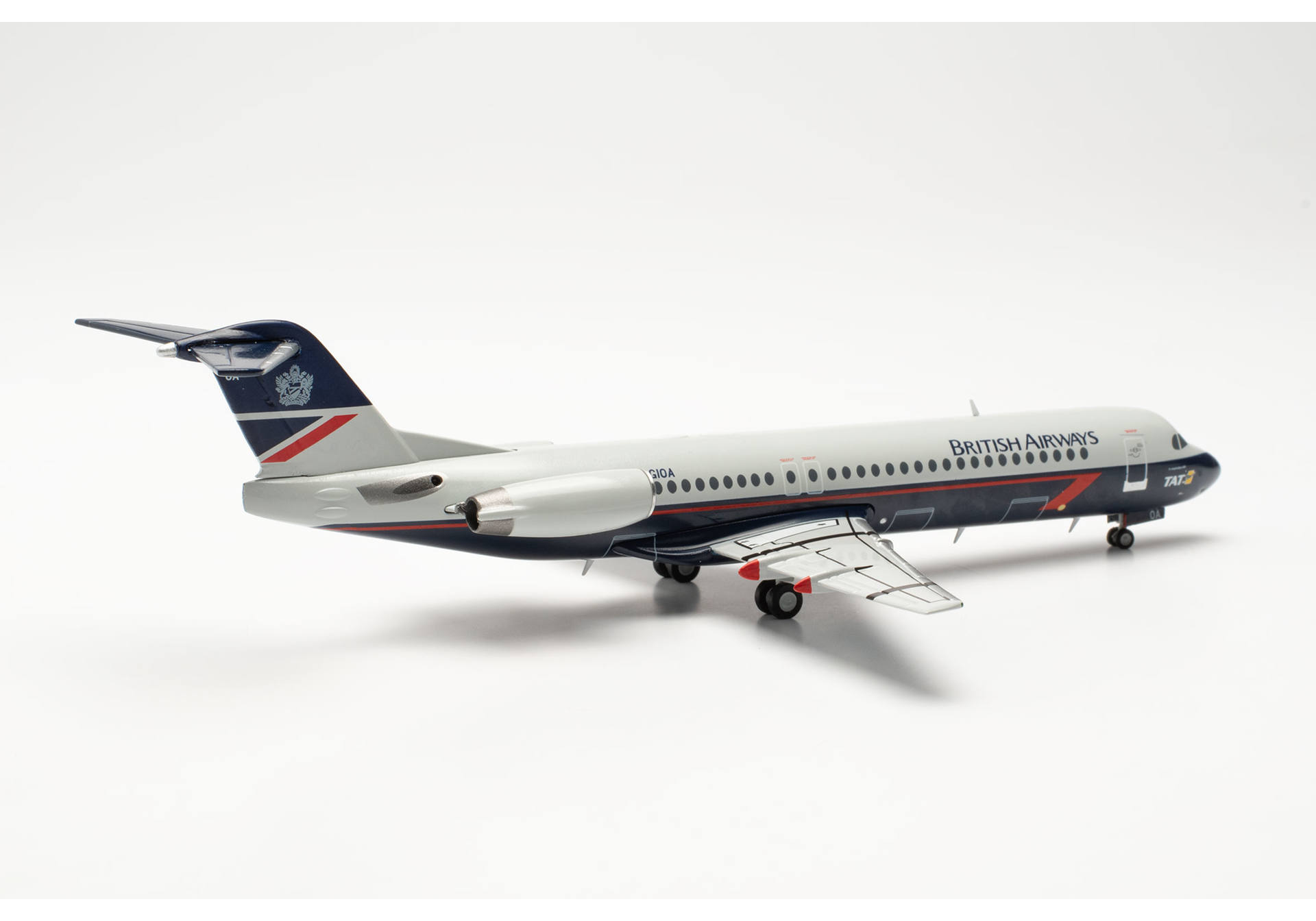 Herpa 572262 British Airways (TAT) Fokker 100 – F-GIOA 1:200