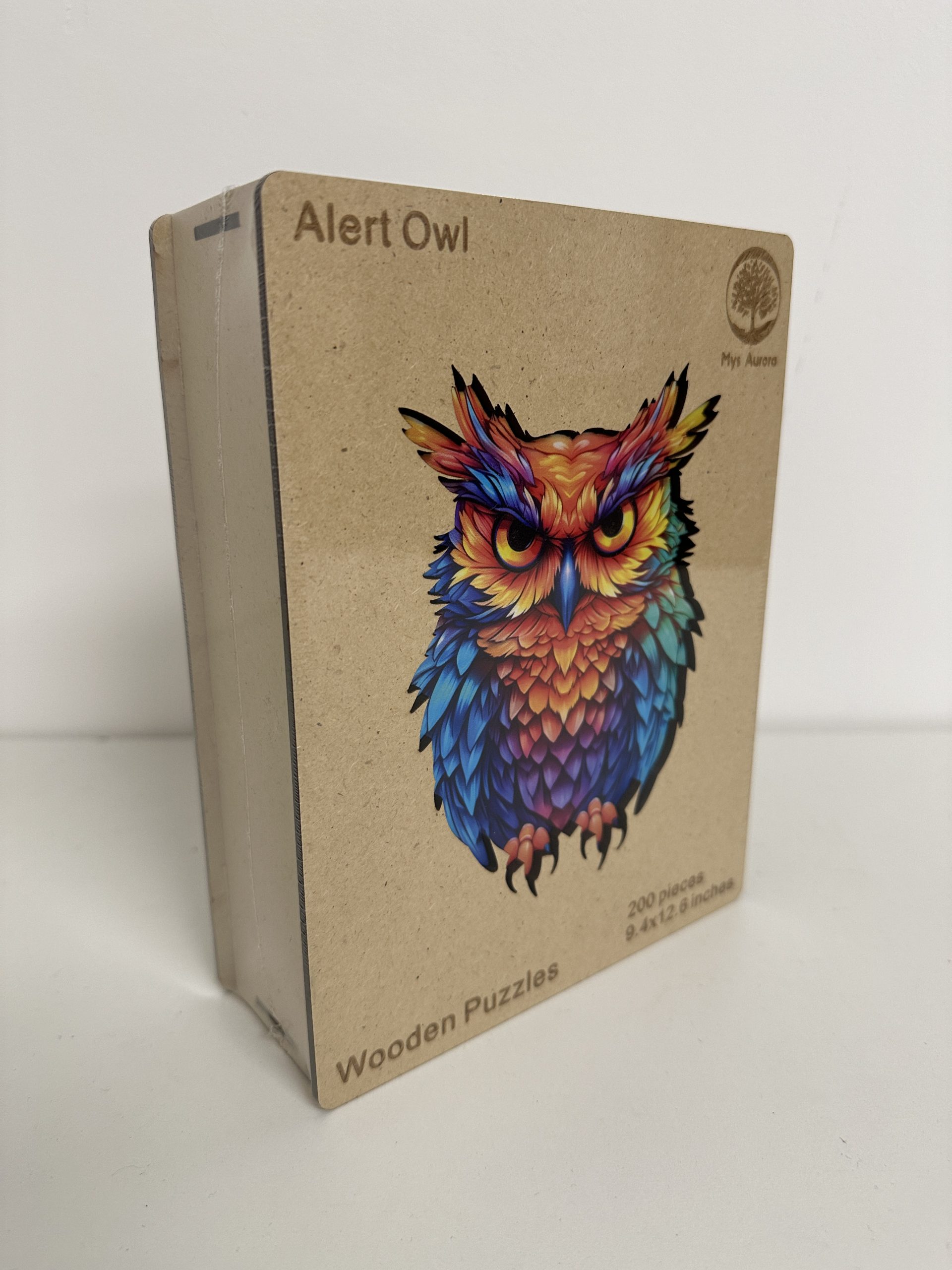 Wooden Puzzle – Owl “Alert Owl” – 200 Pieces