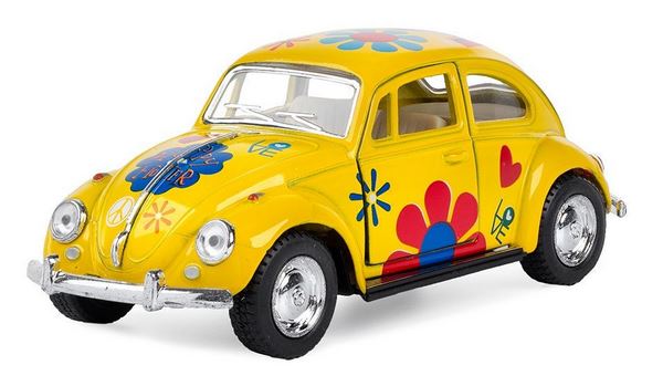 KINSMART 1967 Volkswagen Käfer Flower - Various Colors 1:32