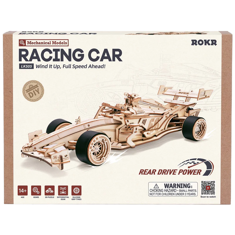 Holzbausatz Formel 1 Rennwagen LK505 ROKR Robotime