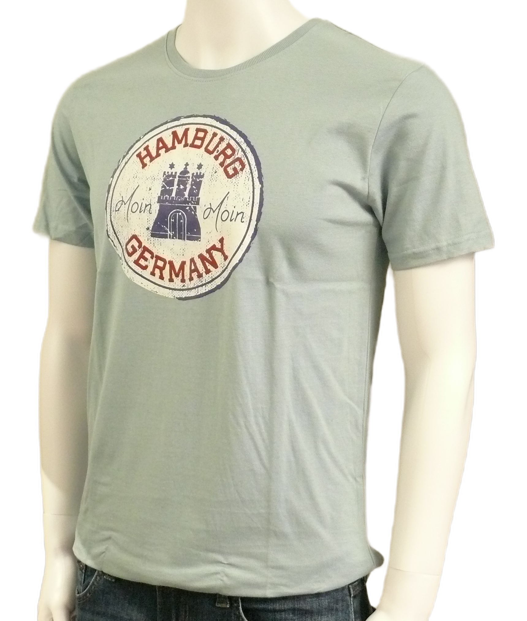 T-Shirt – Hamburg Germany Moin Moin, Grey