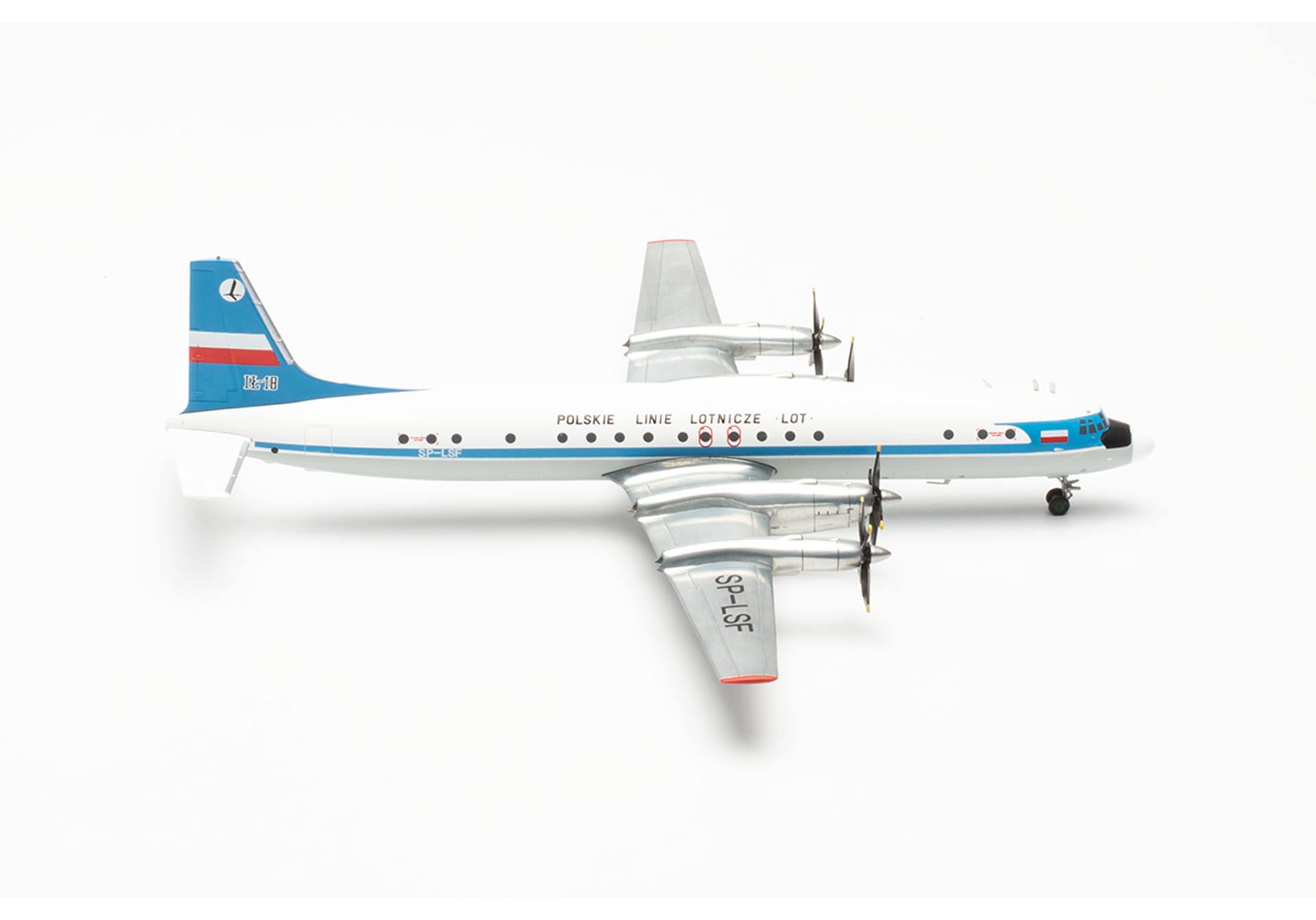 Herpa 572446 LOT Polish Airlines Ilyushin IL-18 – SP-LSF 1:200