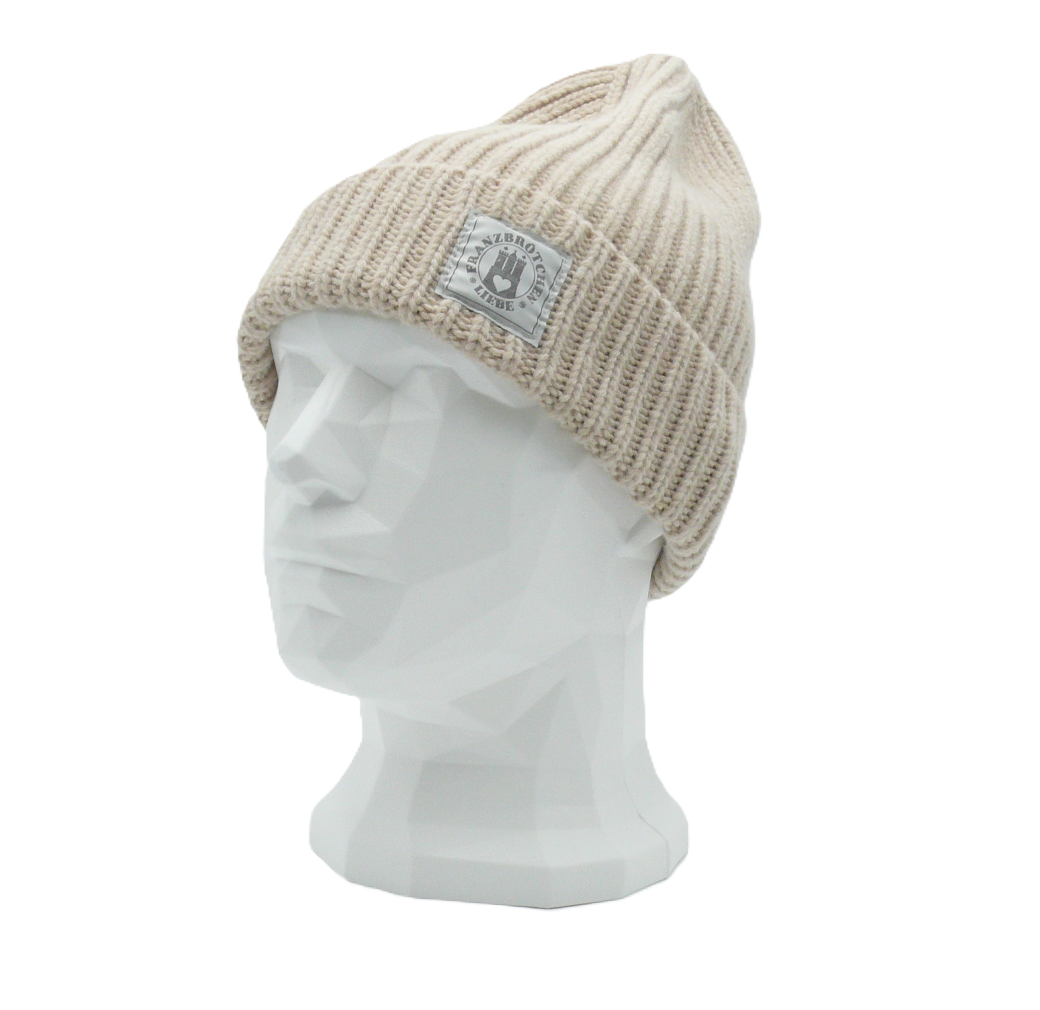 Franzbrötchenliebe Mütze "Elbe" - beige