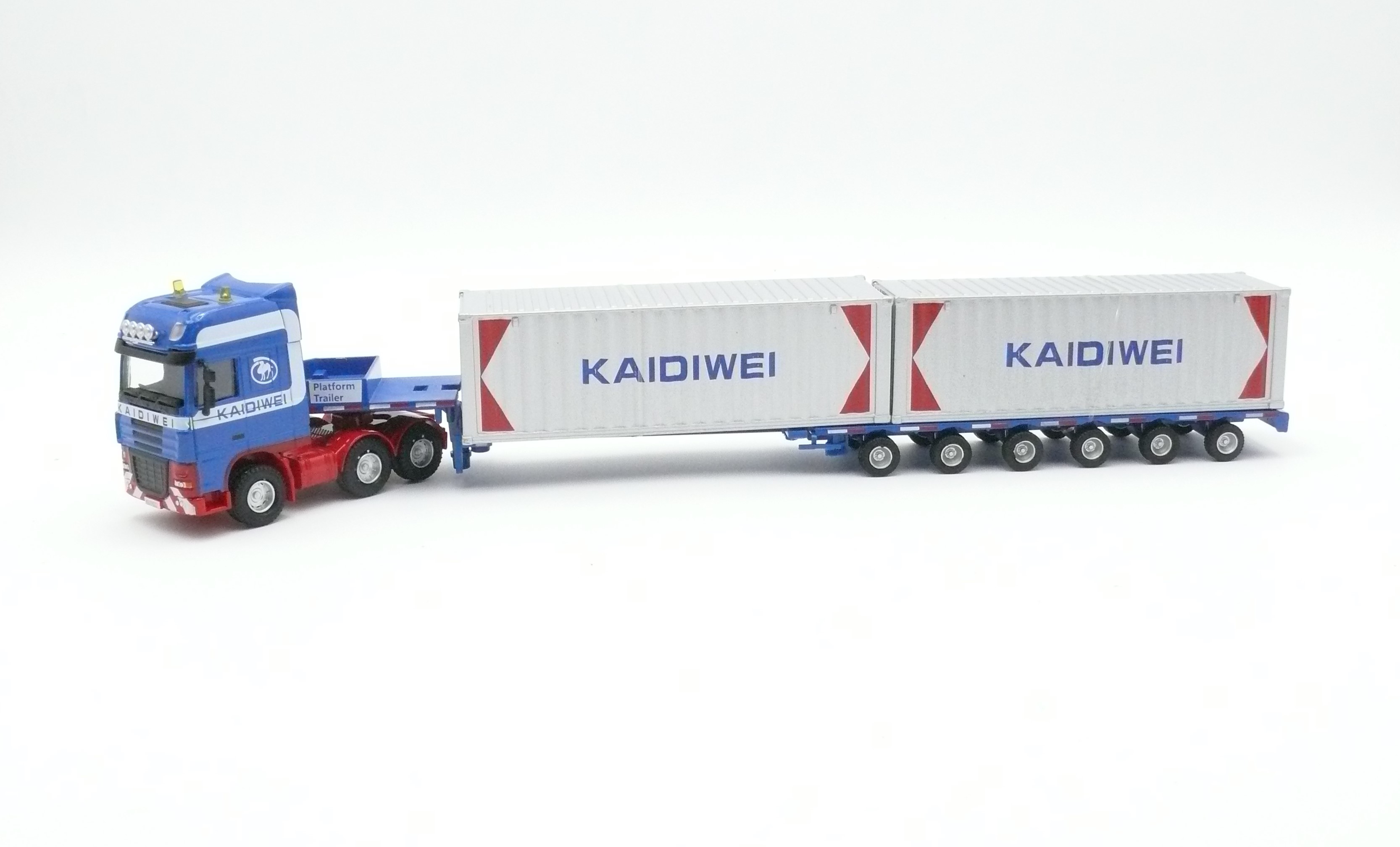 Model Truck – Truck with 2 Metal Containers 1:54