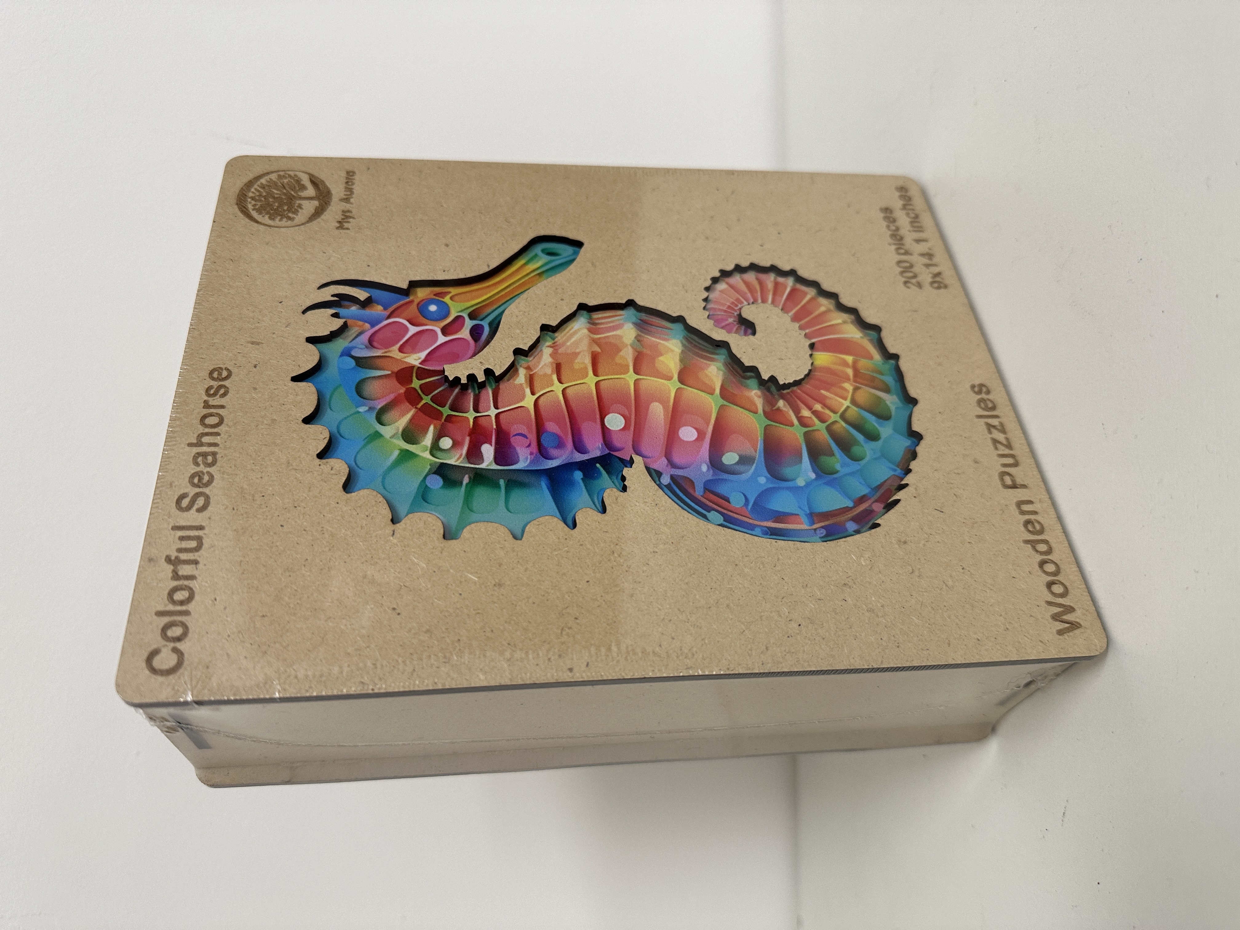 Wooden Puzzle – Seahorse “Colorful Seahorse” – 200 Pieces