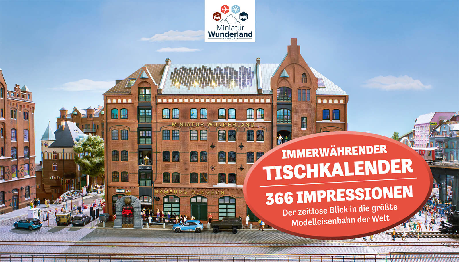 Miniatur Wunderland - perpetual calendar - with 366 pictures