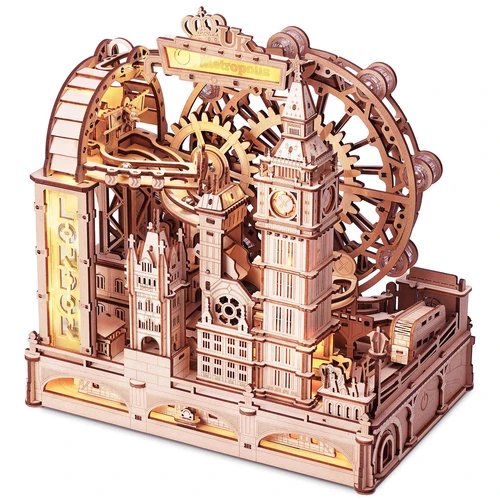 Wooden Marble Run – London Sightseeing Walk – EGB01 by Robotime